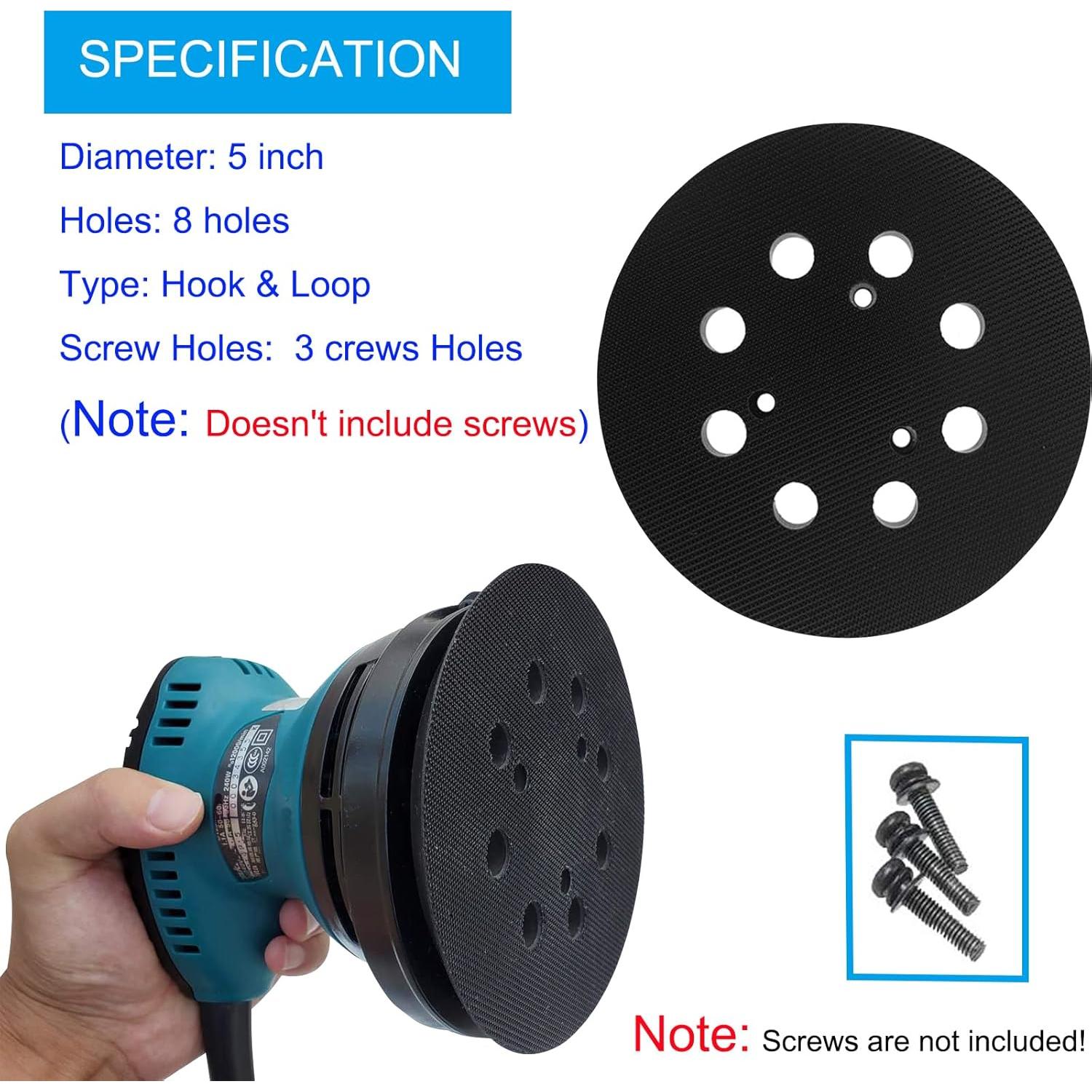 Paquete de 2 almohadillas de lijado 5" Pakmee para Makita