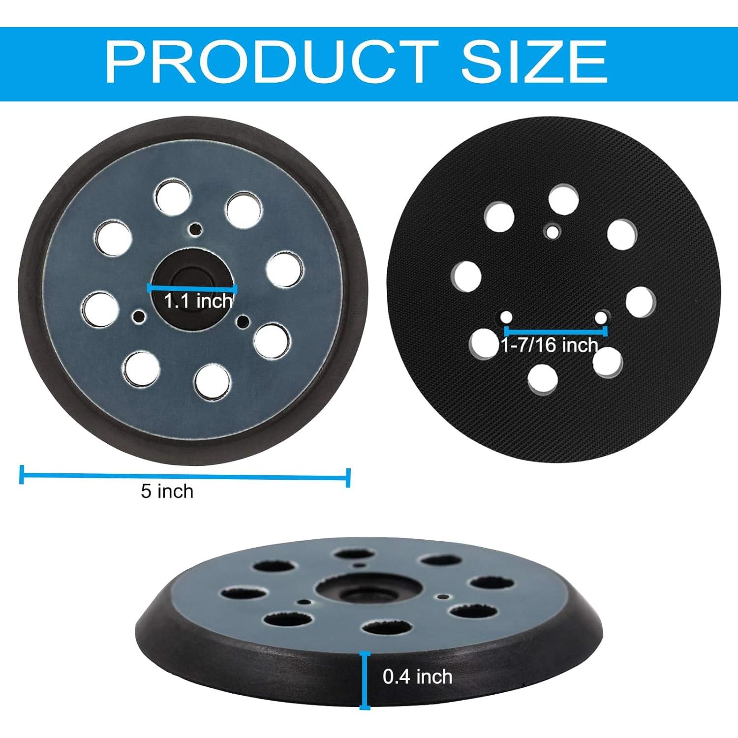 Paquete de 2 almohadillas de lijado 5" Pakmee para Makita