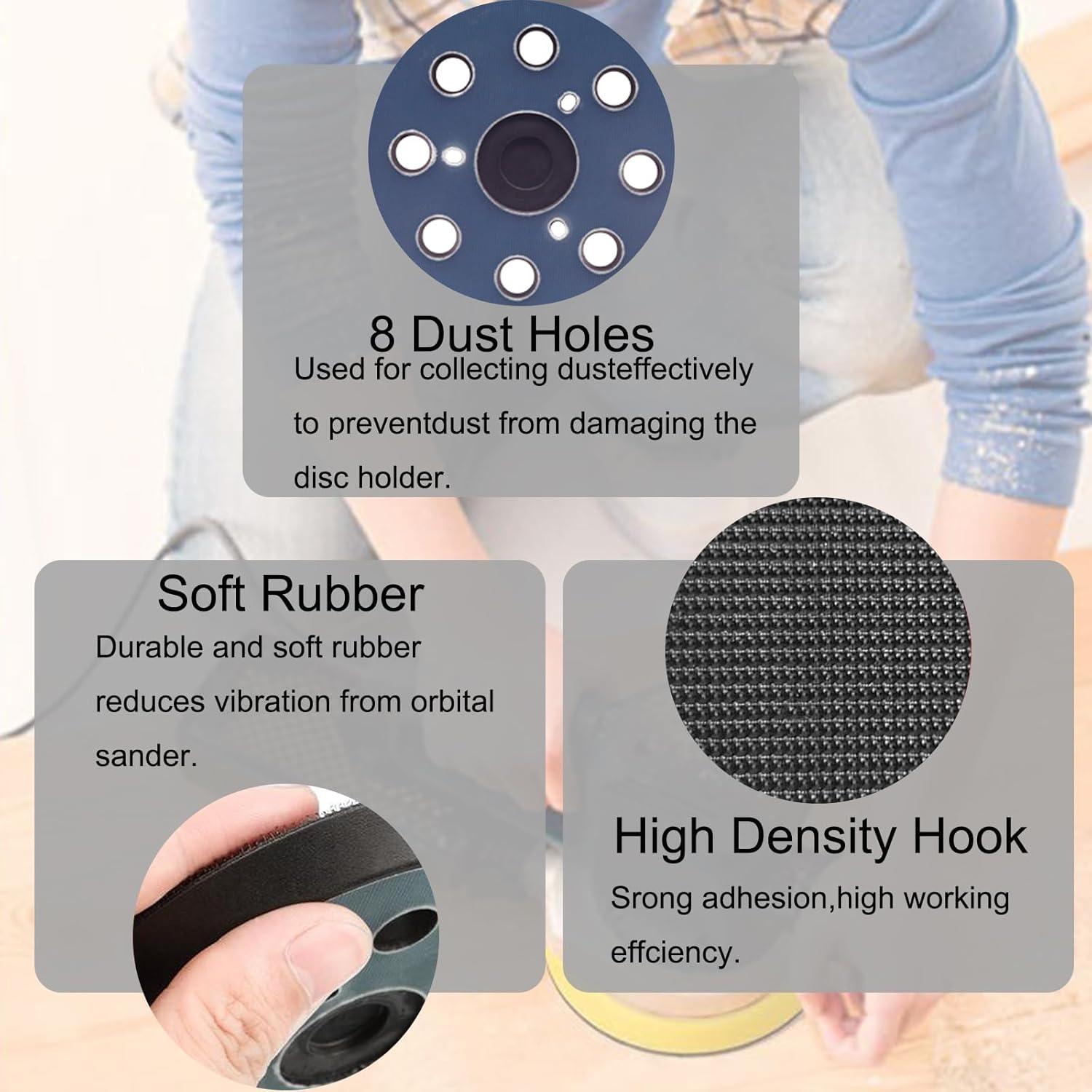 Paquete de 2 almohadillas de lijado 5" Pakmee para Makita