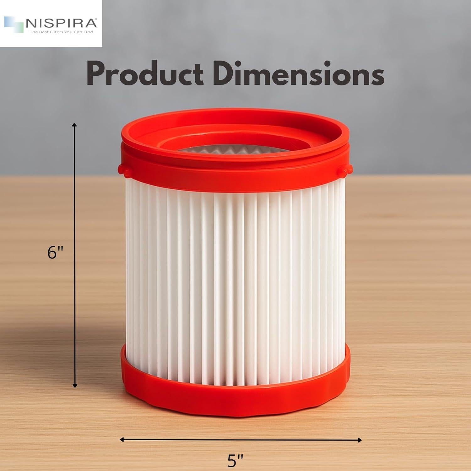 Filtro HEPA Nispira VF320H para Aspiradora Bosch 18V 2.6L