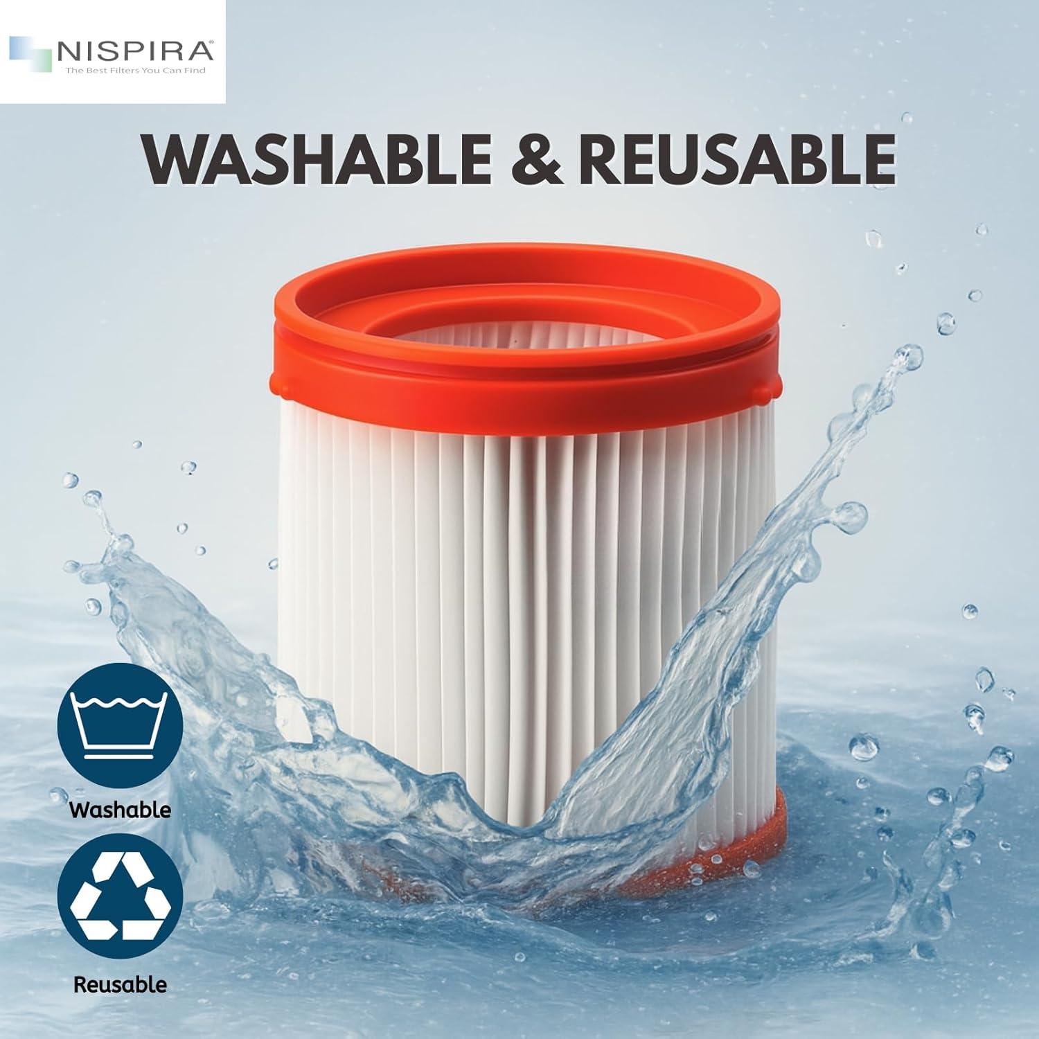 Filtro HEPA Nispira VF320H para Aspiradora Bosch 18V 2.6L