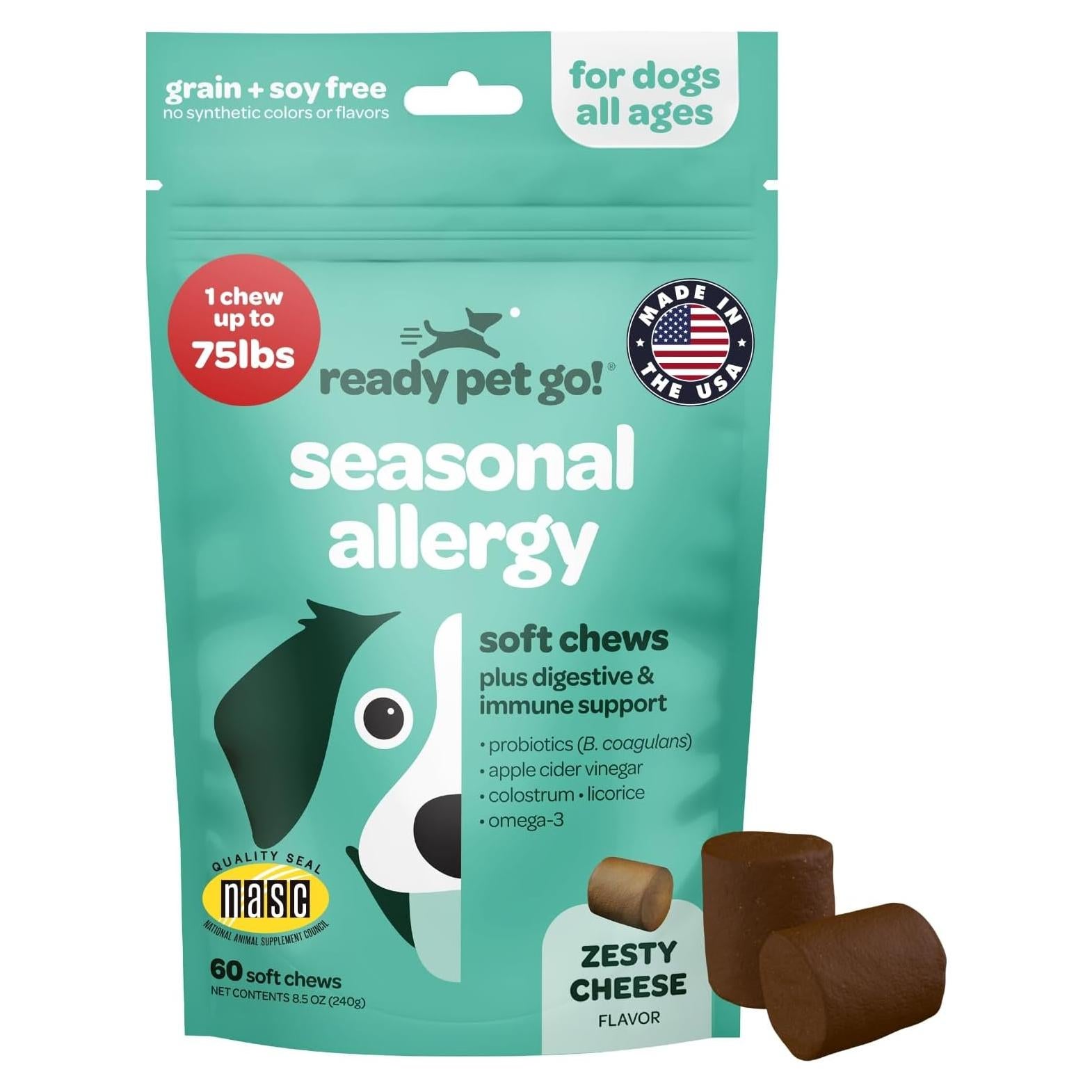 Masticables para Alergias en Perros Ready Pet Go 60 Unidades