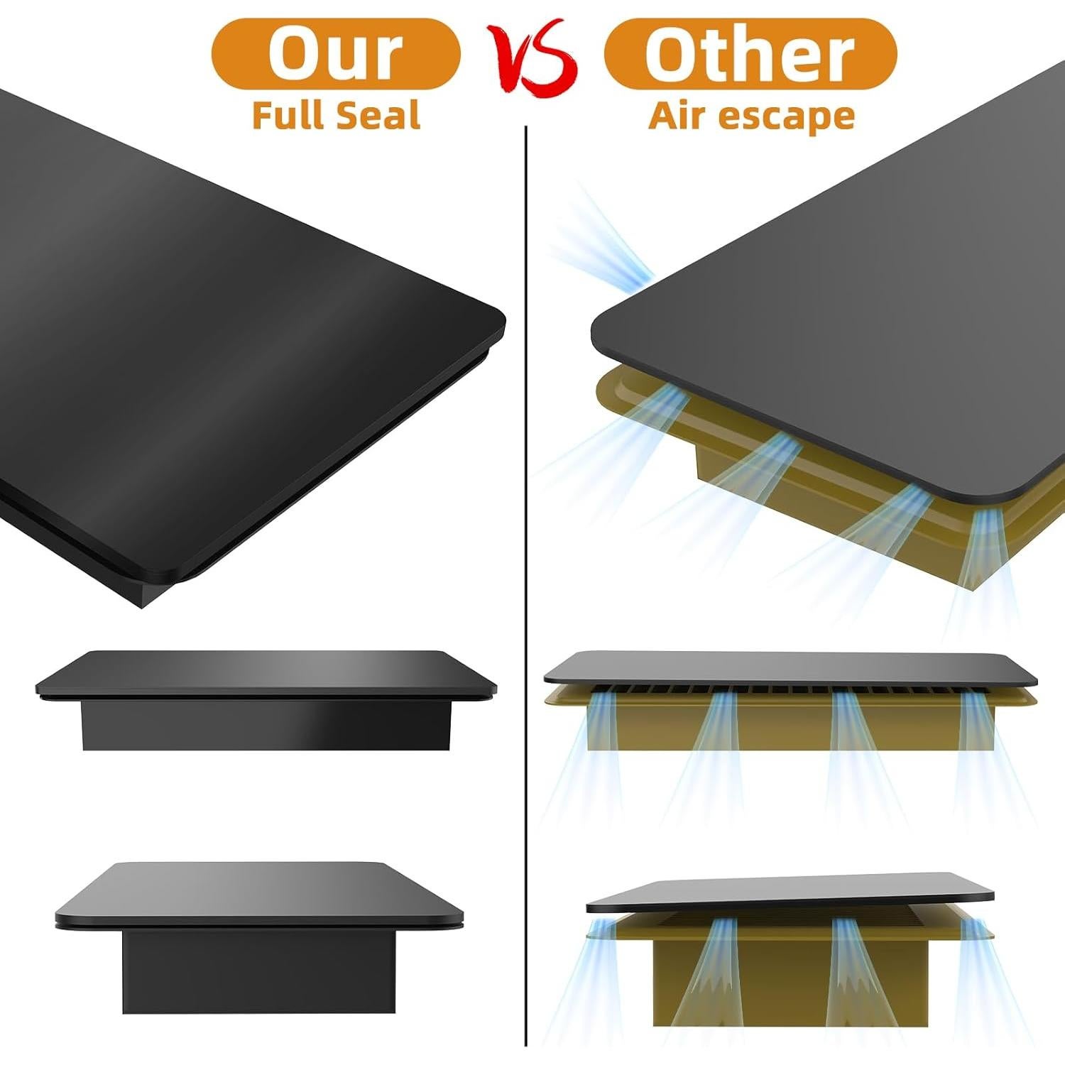 Cubiertas Magnéticas para Ventilación JSLIN 5.5x12 cm - Paquete de 3