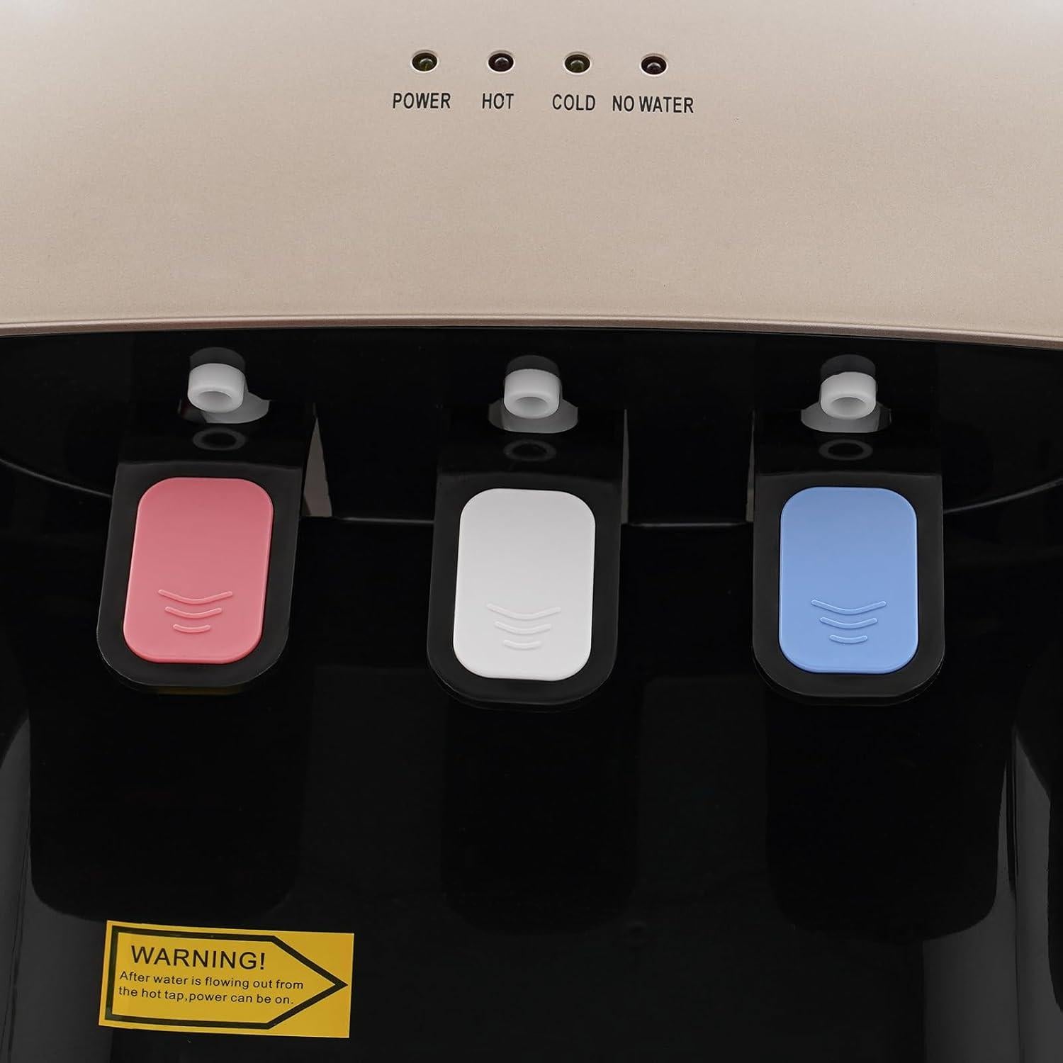 Dispensador de Agua Caliente y Fría LYNICESHOP 8L Oro Champán