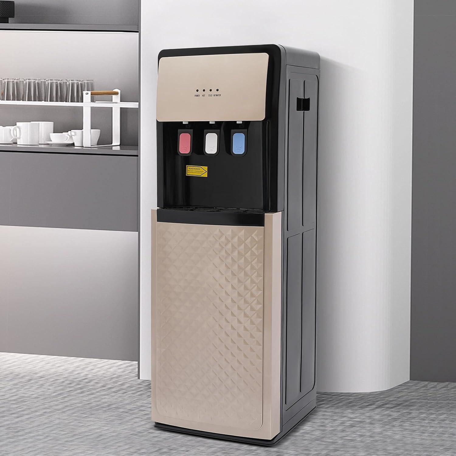 Dispensador de Agua Caliente y Fría LYNICESHOP 8L Oro Champán