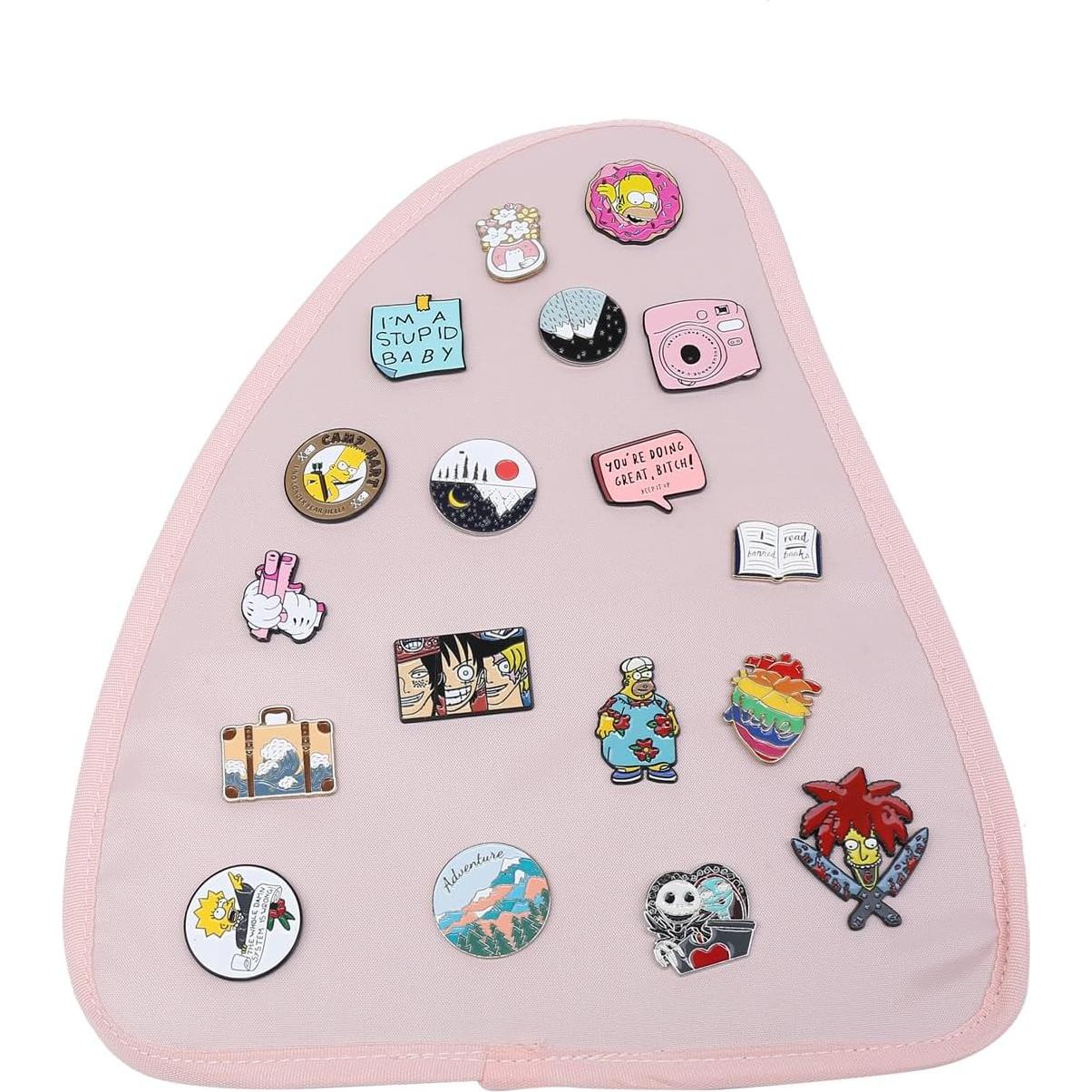 Mochila Exhibidor de Pines Cherry Sauce Rosa Mediana