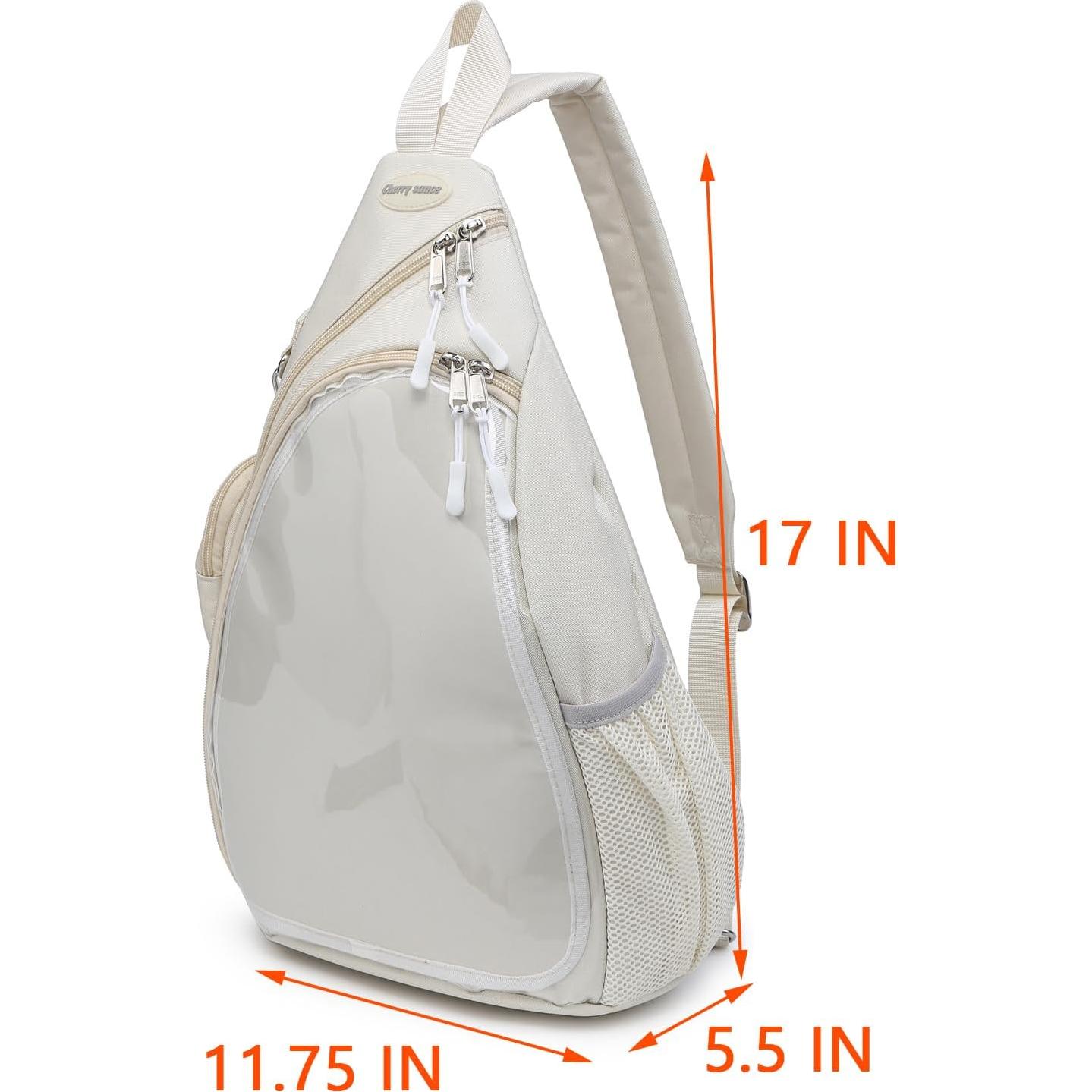 Mochila Kawaii Salsa de Cereza ITA Beige para Pines y Accesorios