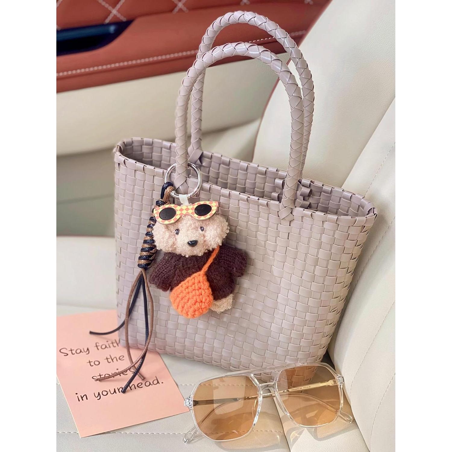 Llavero encanto de bolsa Kawaii Joedy para mujeres - Oso