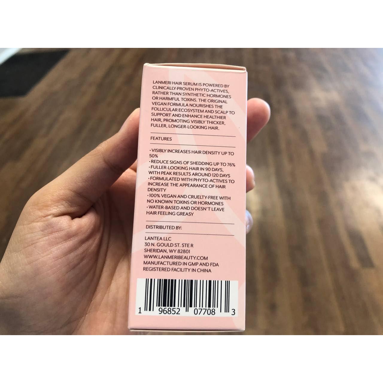 Suero Vegano para Crecimiento del Cabello Lanmeri 30 Días