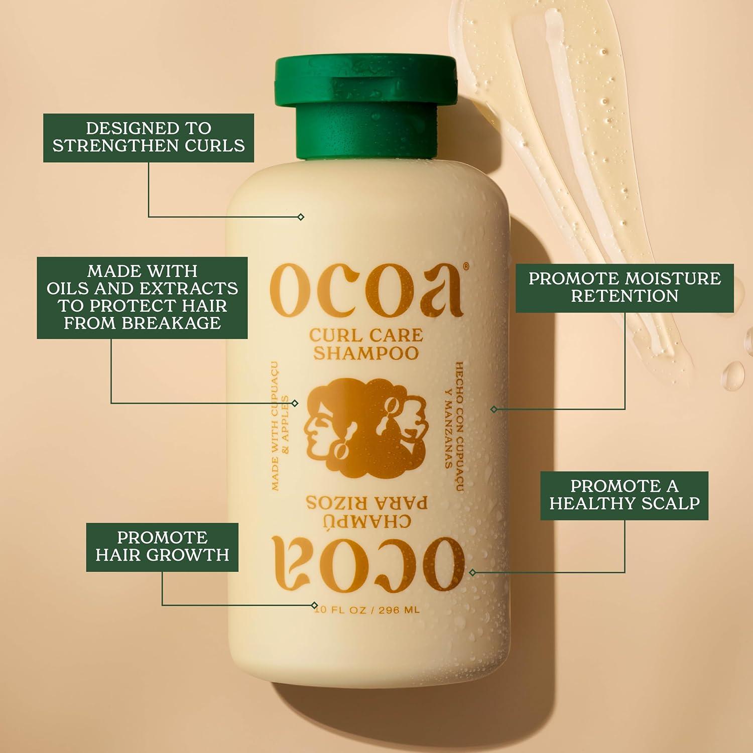 Dúo Champú y Acondicionador OCOA Curl Care 283.5g Sin Sulfatos