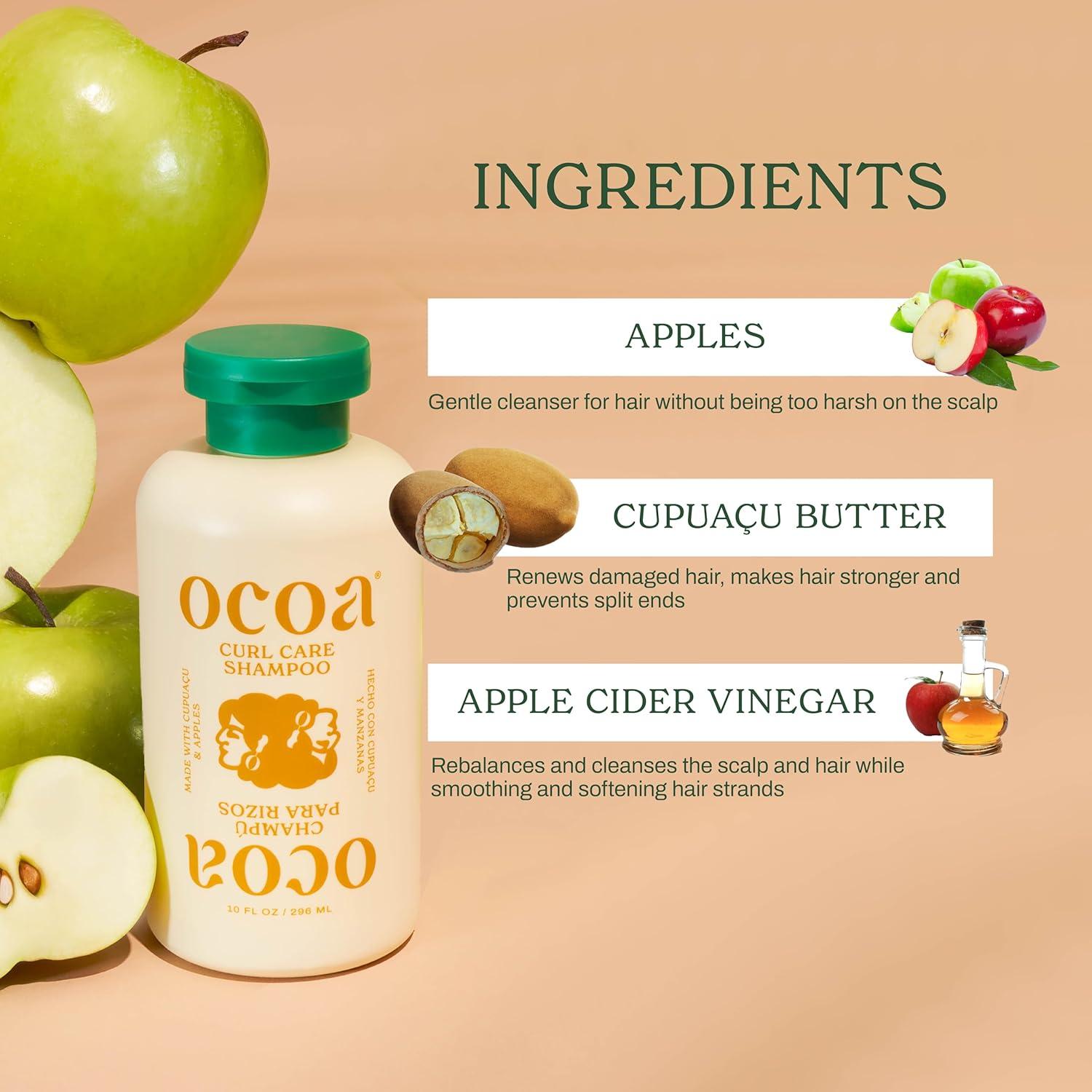 Dúo Champú y Acondicionador OCOA Curl Care 283.5g Sin Sulfatos