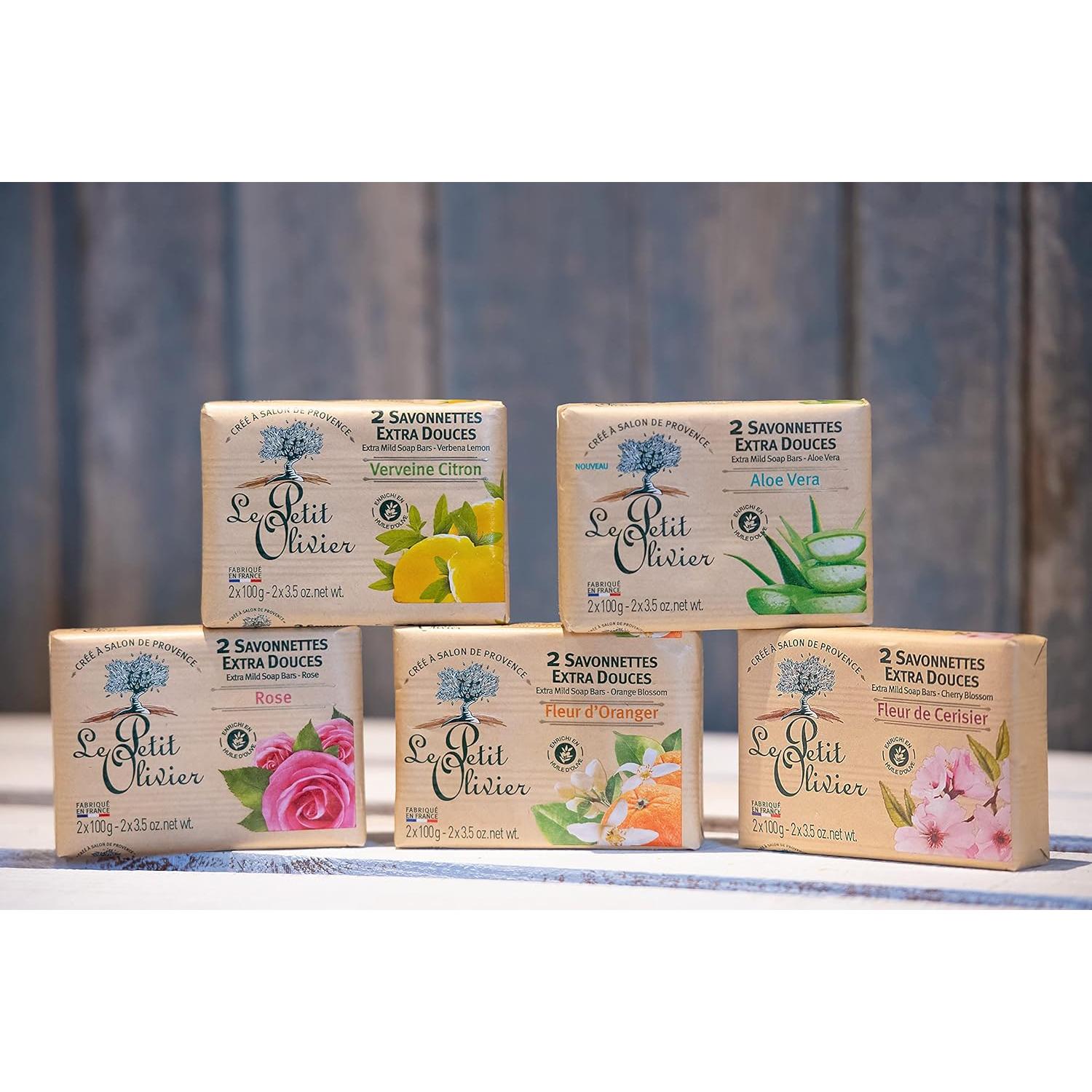 Jabón Extra Suave Le Petit Olivier Aloe Vera 100g - 2 Piezas