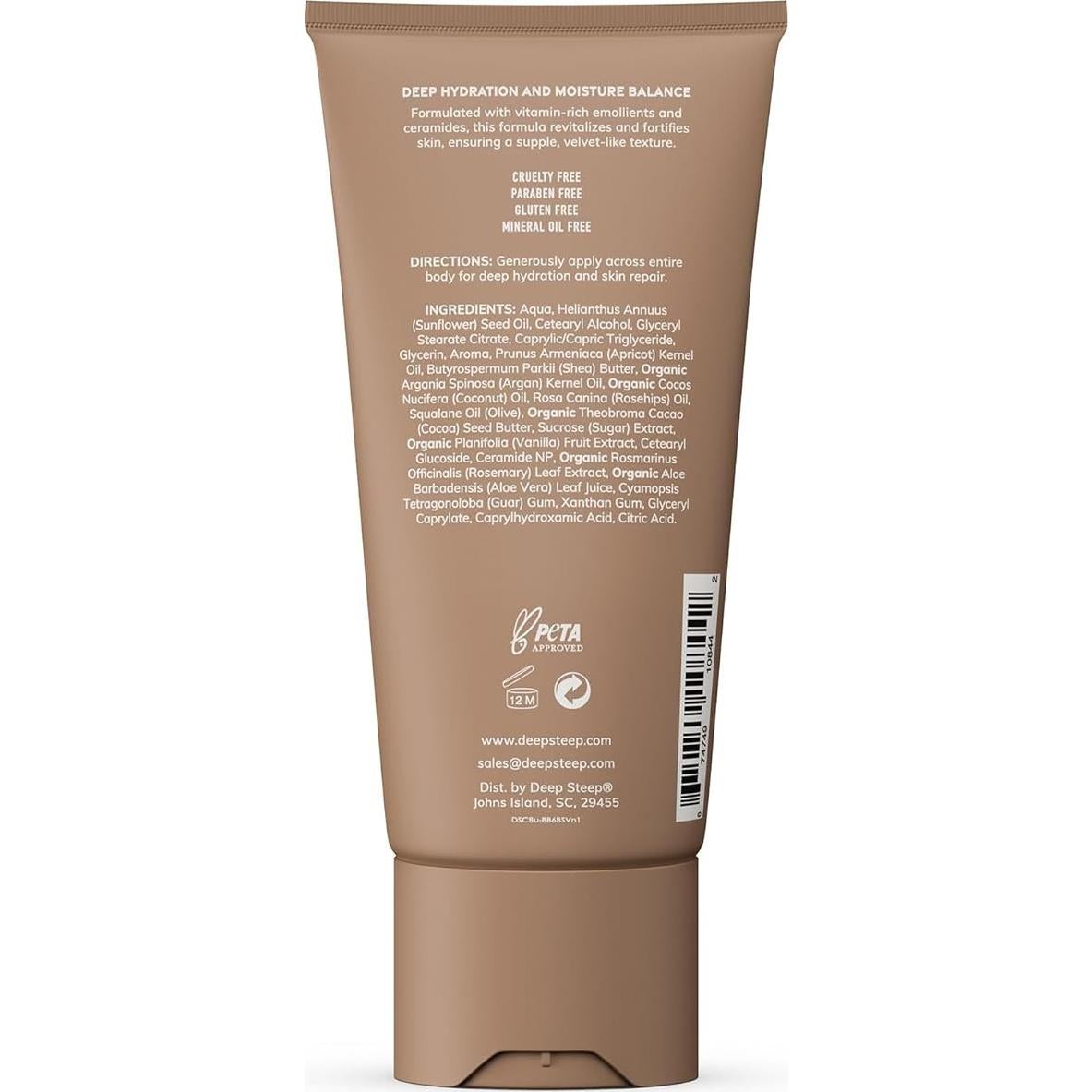 Manteca Corporal Deep Steep 170g Ceramidas Vainilla Hidratante