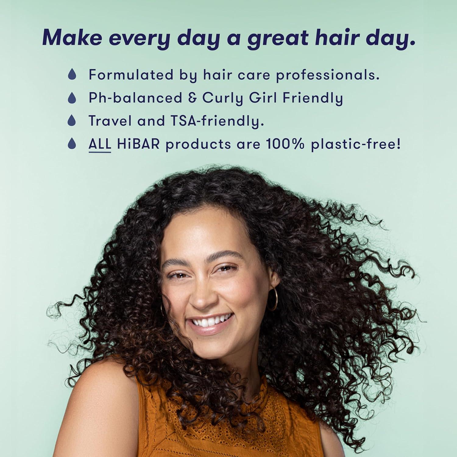 Acondicionador Sólido HiBAR para Rizos - 82g - Vegano y Sin Plástico