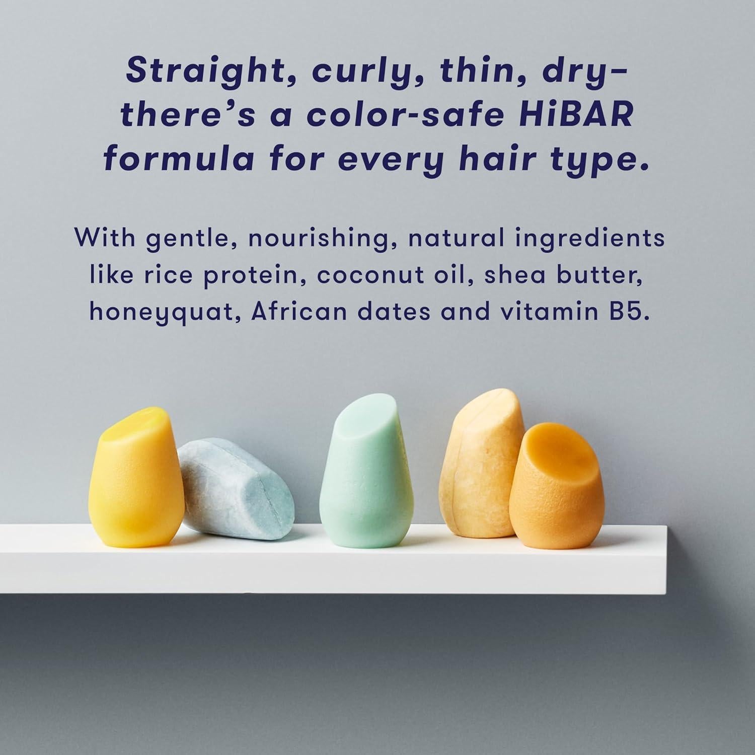 Acondicionador Sólido HiBAR para Rizos - 82g - Vegano y Sin Plástico