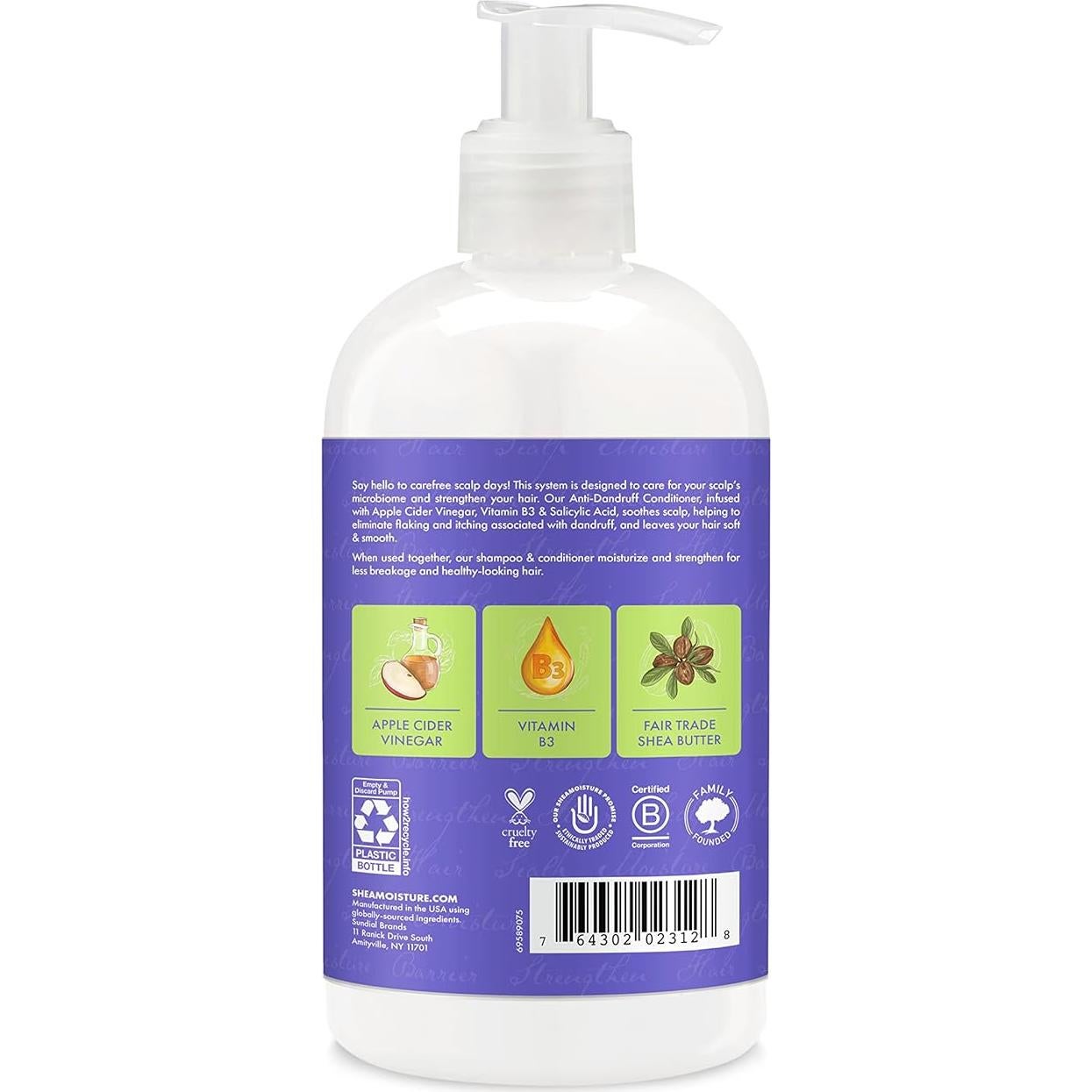 Acondicionador Anti-Caspa SheaMoisture 368.5g Vinagre de Sidra