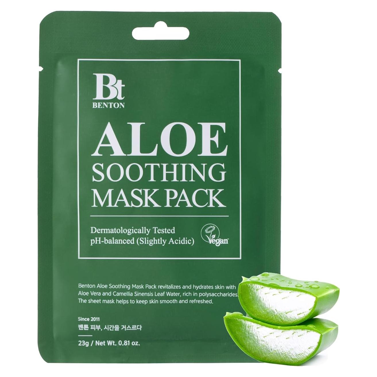 Mascarilla Hidratante de Aloe Benton 10 Paquetes 230g