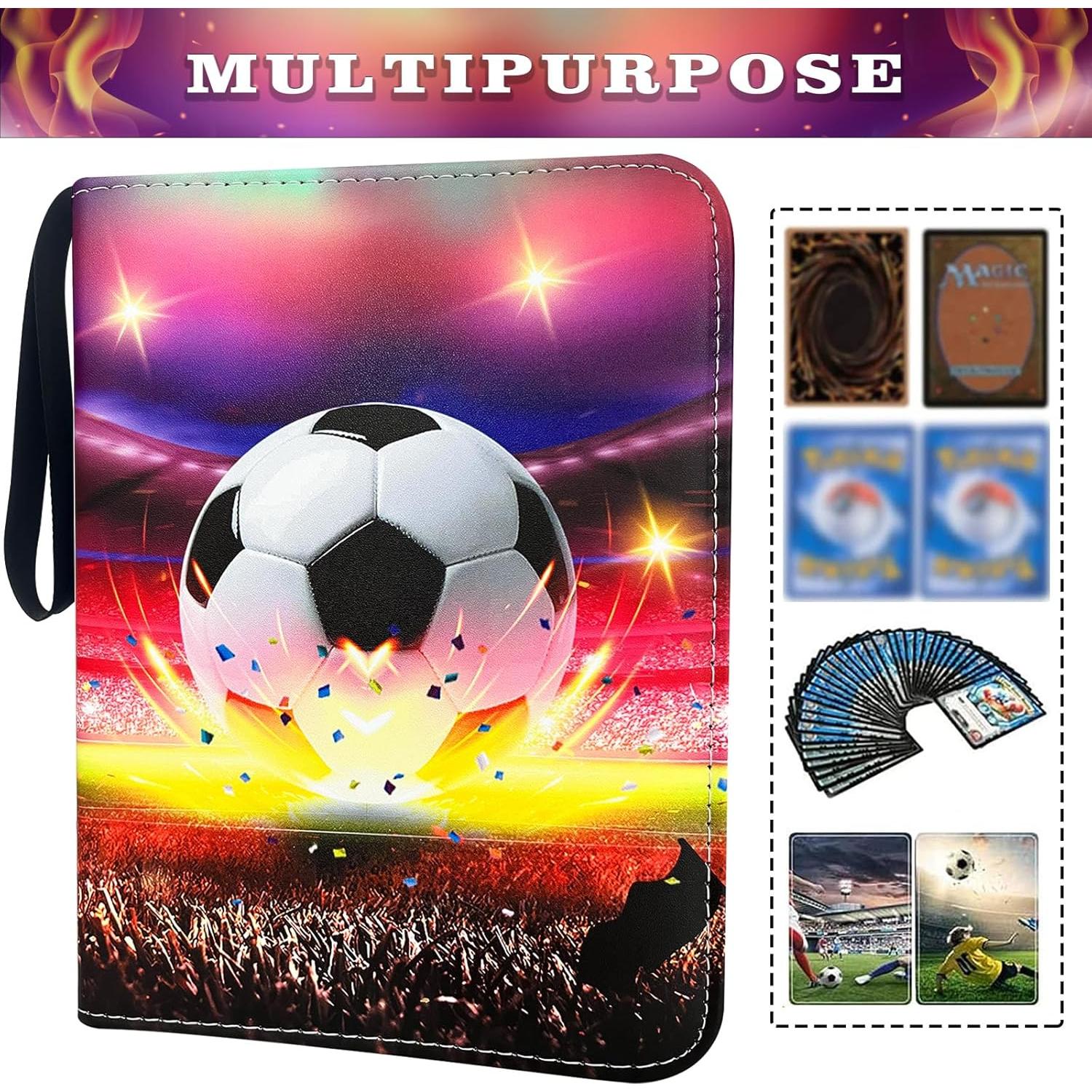 Carpeta de Tarjetas de Fútbol Yisheme 400 Bolsillos Impermeable