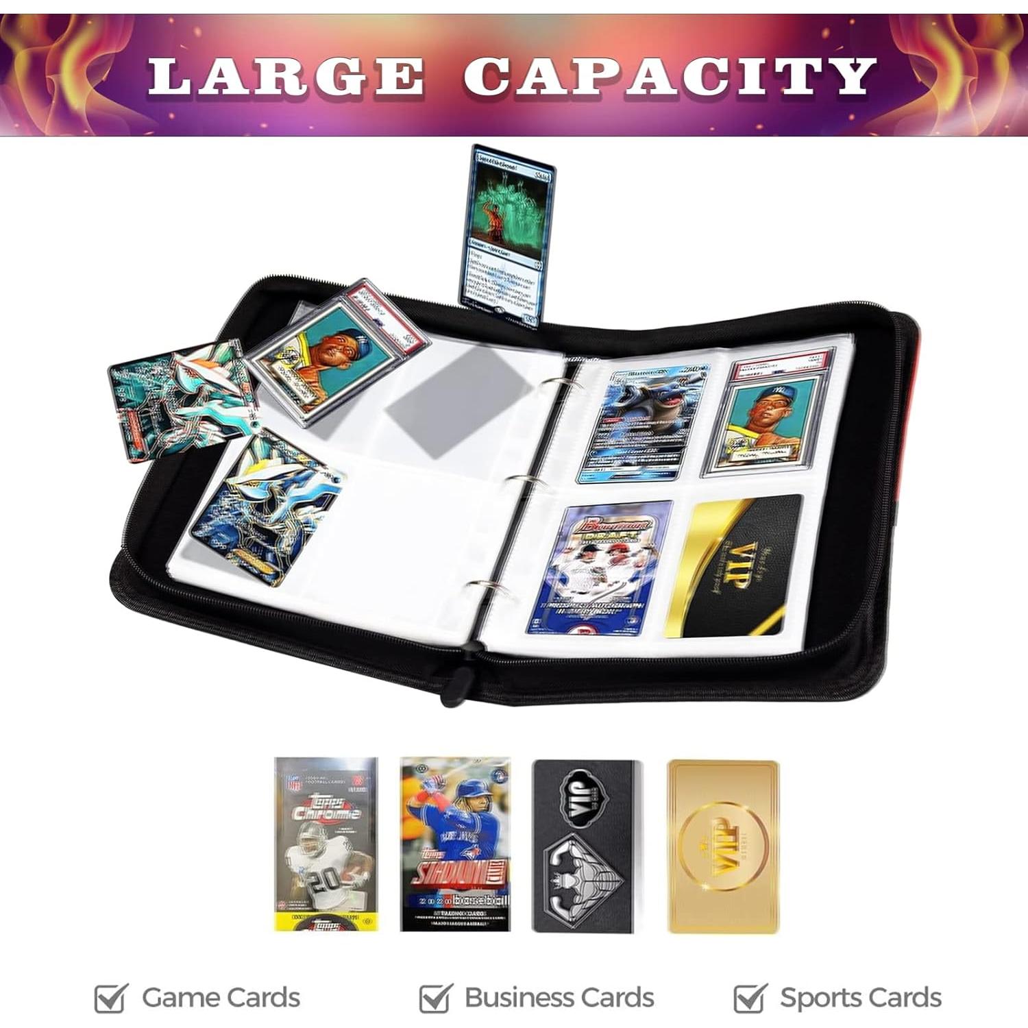 Carpeta de Tarjetas de Fútbol Yisheme 400 Bolsillos Impermeable