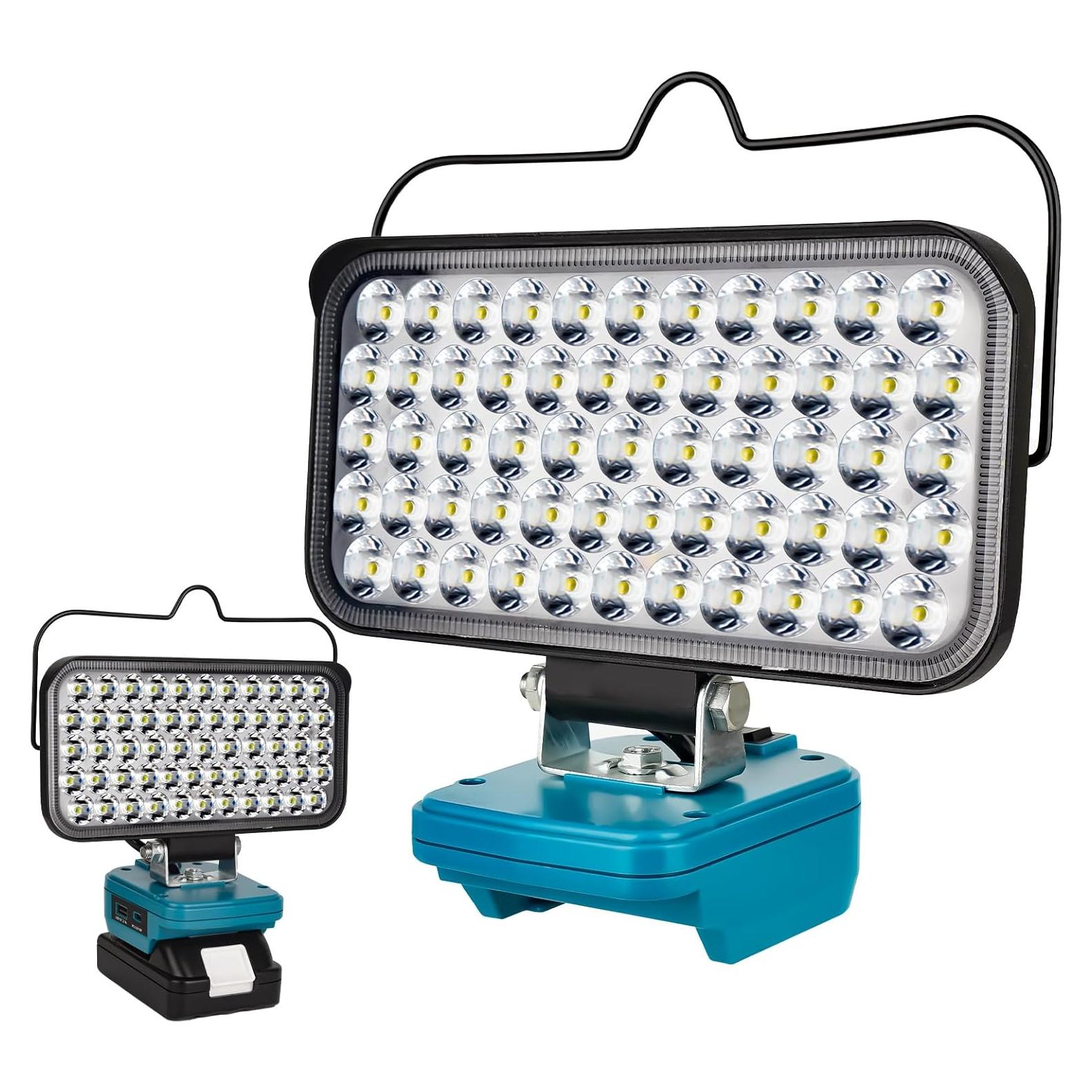 Luz de Trabajo LED Inalámbrica Makita 18V 10600LM Carga Rápida