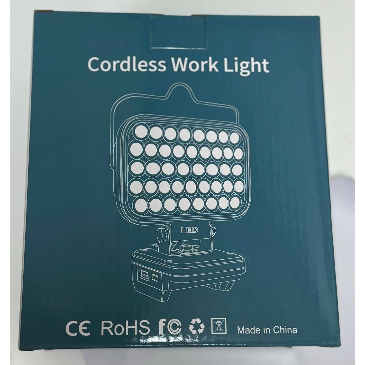 Luz de Trabajo LED Inalámbrica Makita 18V 10600LM Carga Rápida