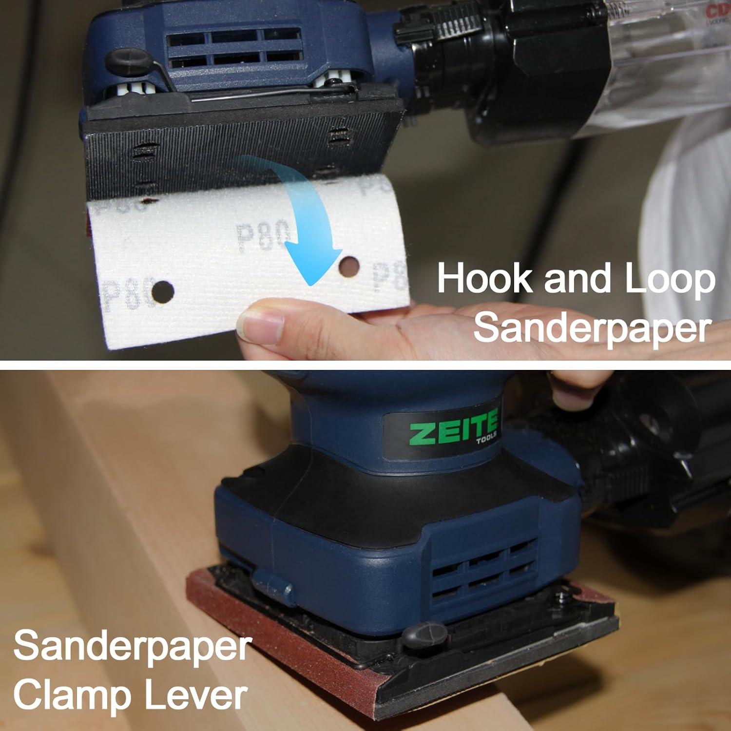 Lijadora Eléctrica de Palma ZEITE 2.4 Amp 14000 OPM 12 Pzs
