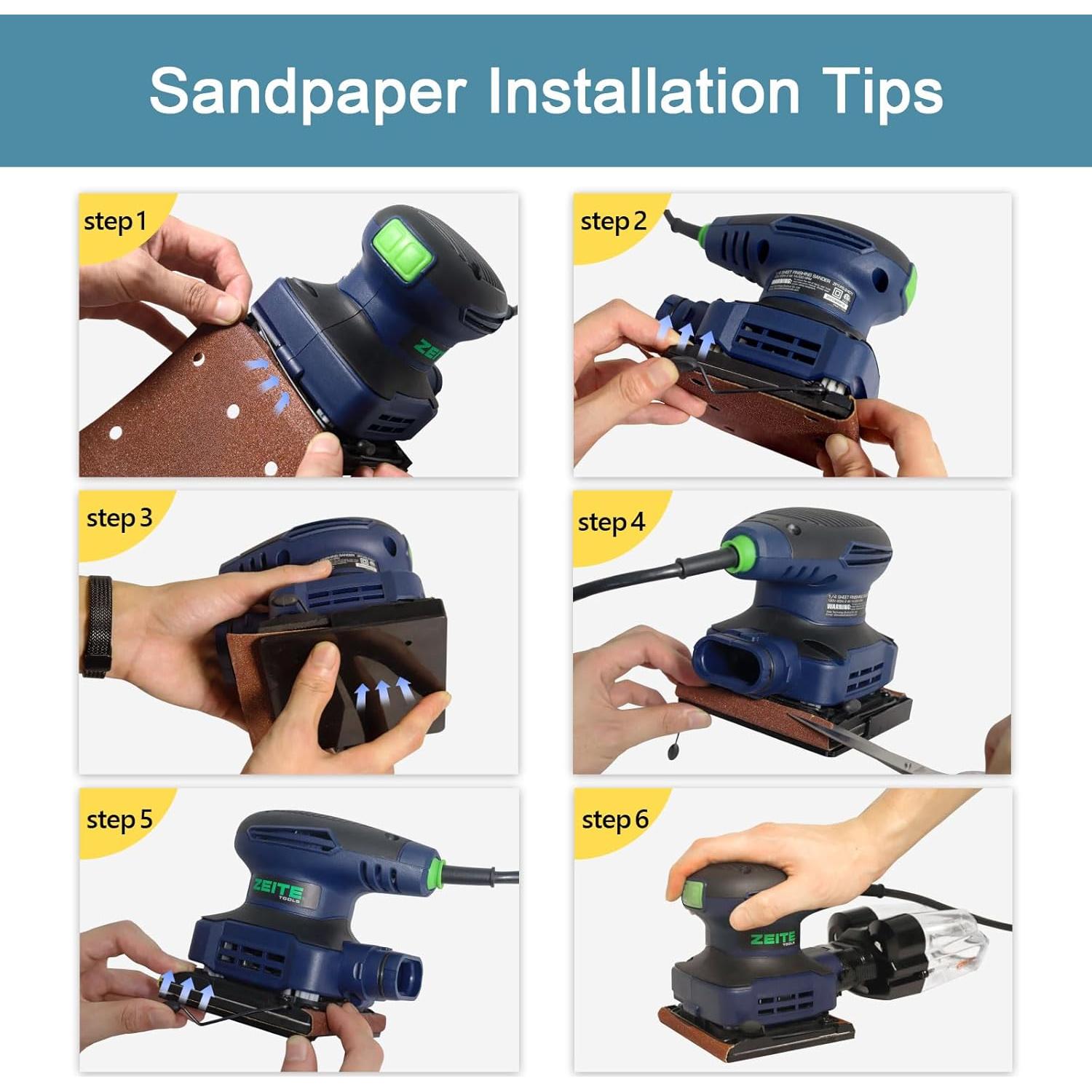 Lijadora Eléctrica de Palma ZEITE 2.4 Amp 14000 OPM 12 Pzs