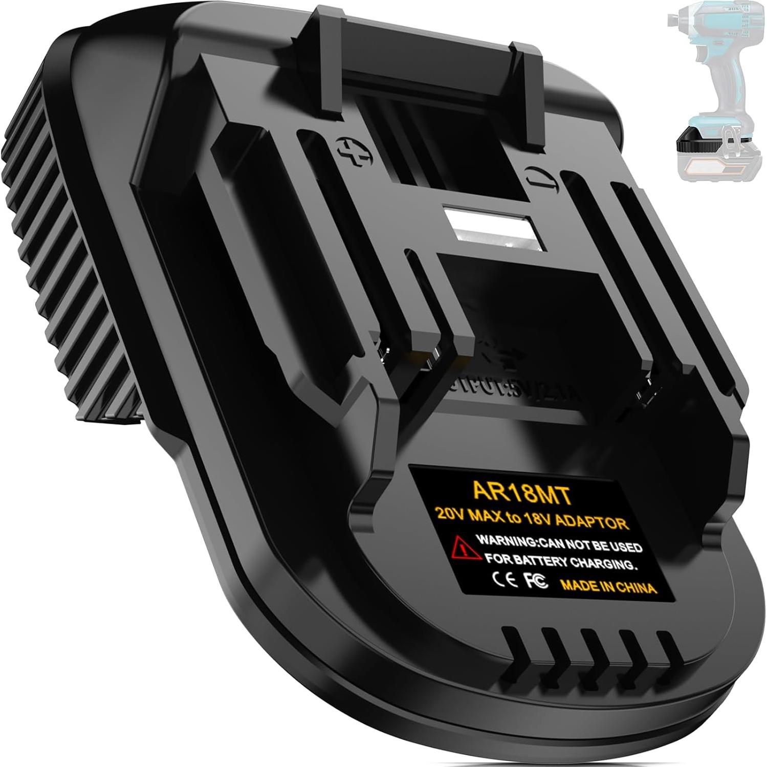 Adaptador de Batería 18V Li-ion NUOGEDZ para Makita y Ridgid