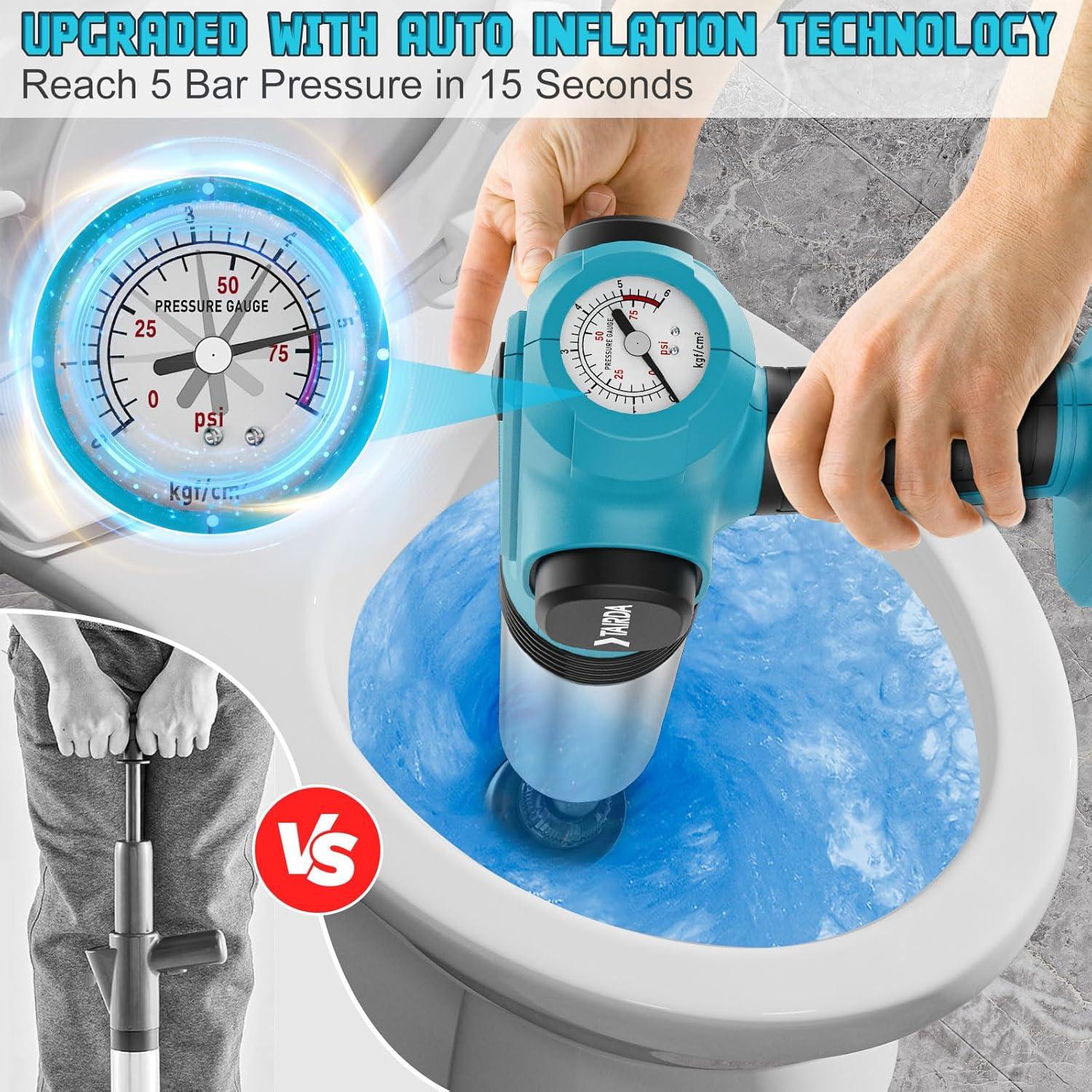 Desatascador Eléctrico Inodoro TAIRDA 18V Sin Batería 1.51kg