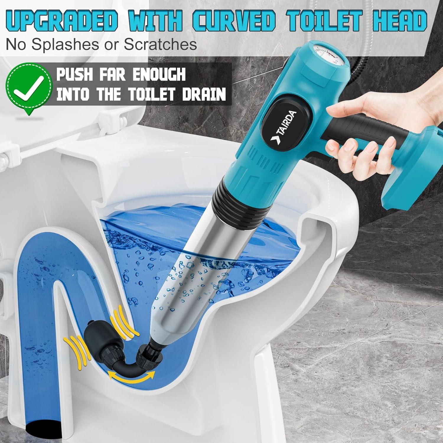 Desatascador Eléctrico Inodoro TAIRDA 18V Sin Batería 1.51kg