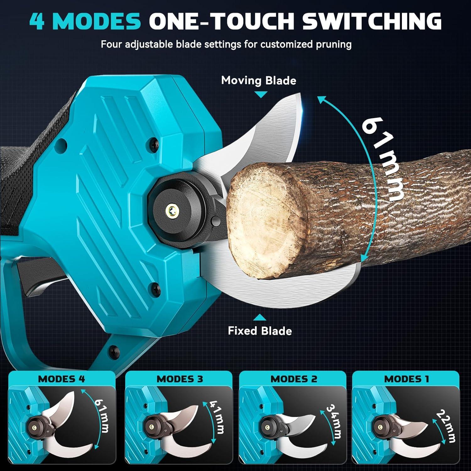 Tijeras de Podar Eléctricas Inalámbricas MtiolHig 1.5-5.08 cm
