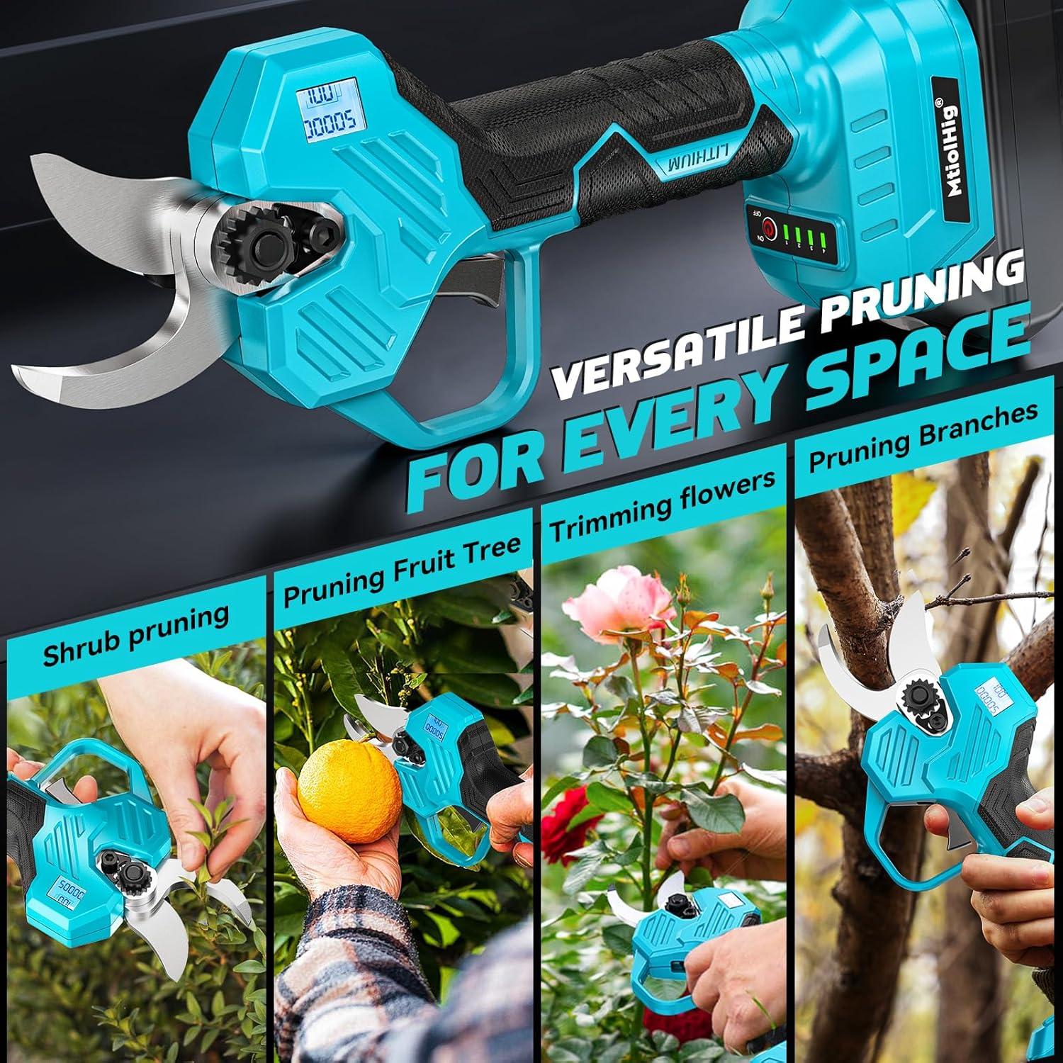 Tijeras de Podar Eléctricas Inalámbricas MtiolHig 1.5-5.08 cm