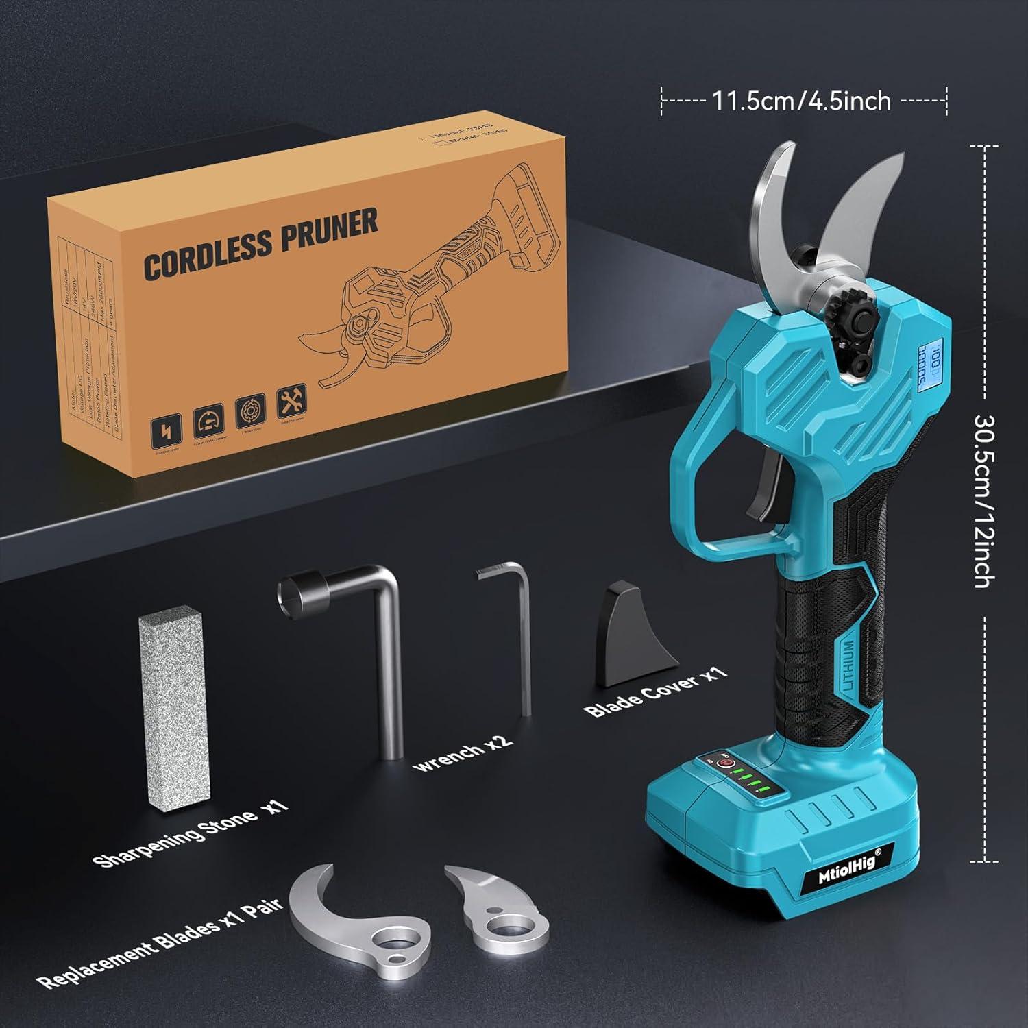 Tijeras de Podar Eléctricas Inalámbricas MtiolHig 1.5-5.08 cm