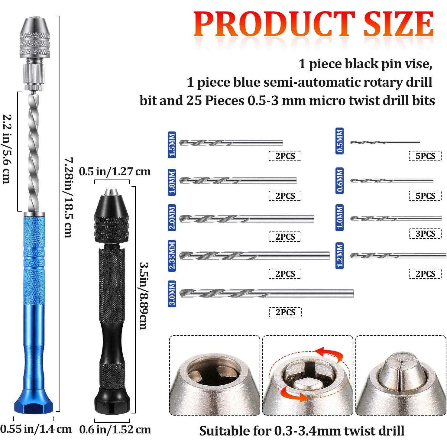 Juego de Brocas Manuales Mudder 27 Piezas Semiautomático