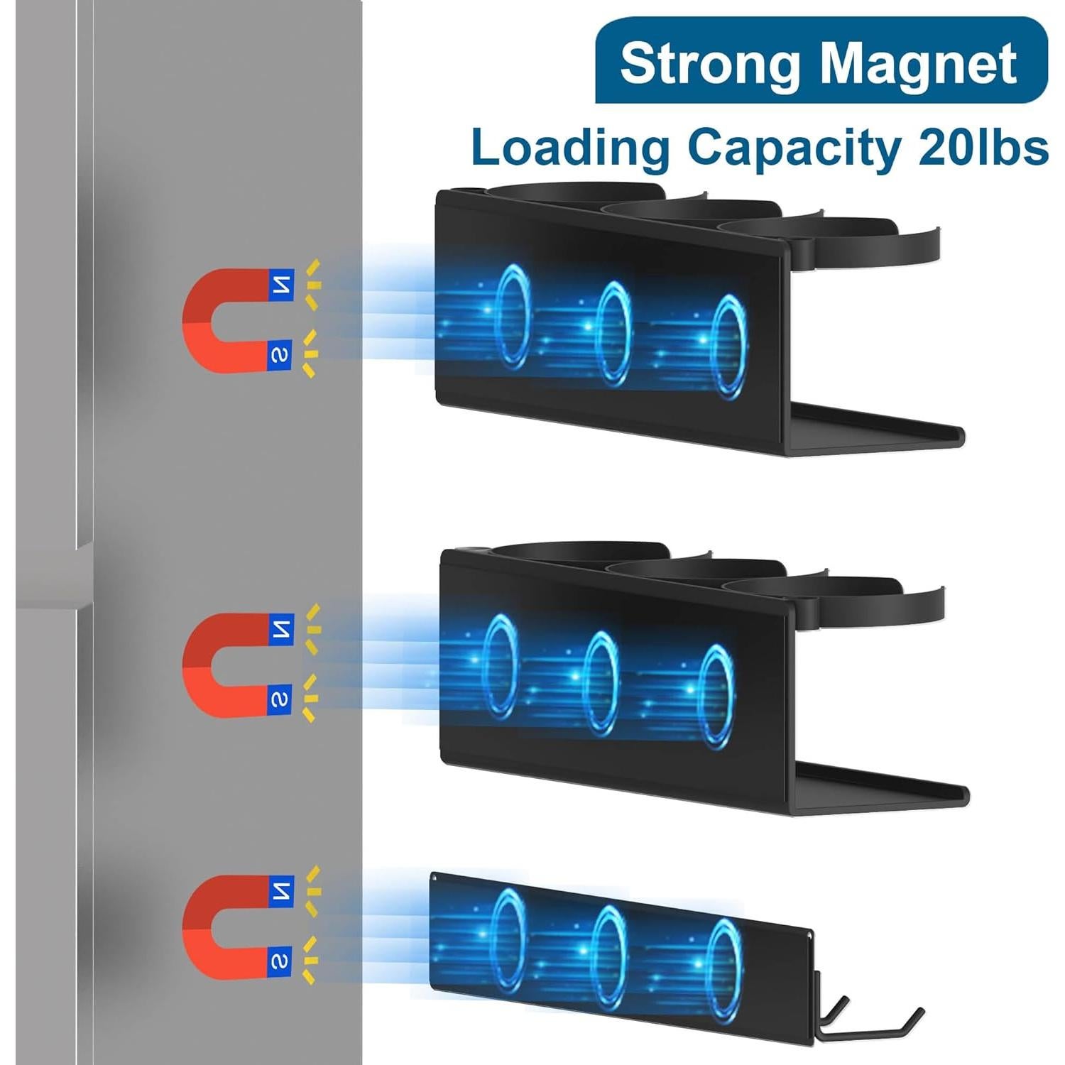 Soporte Magnético para Tazas EASTTOWEST 6 Slots Negro