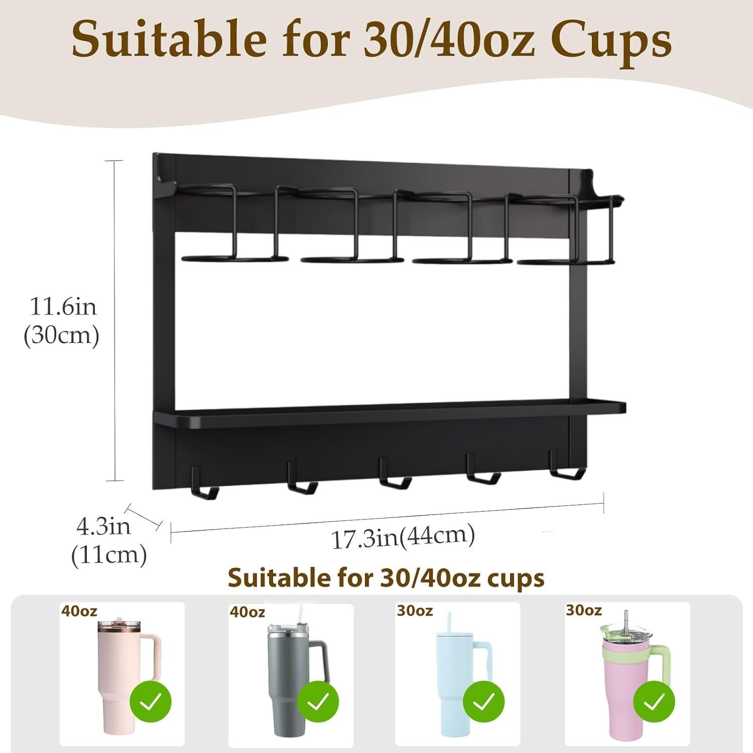 Soporte Magnético para Tazas Stanley QMLZZJE - 4 Tazas