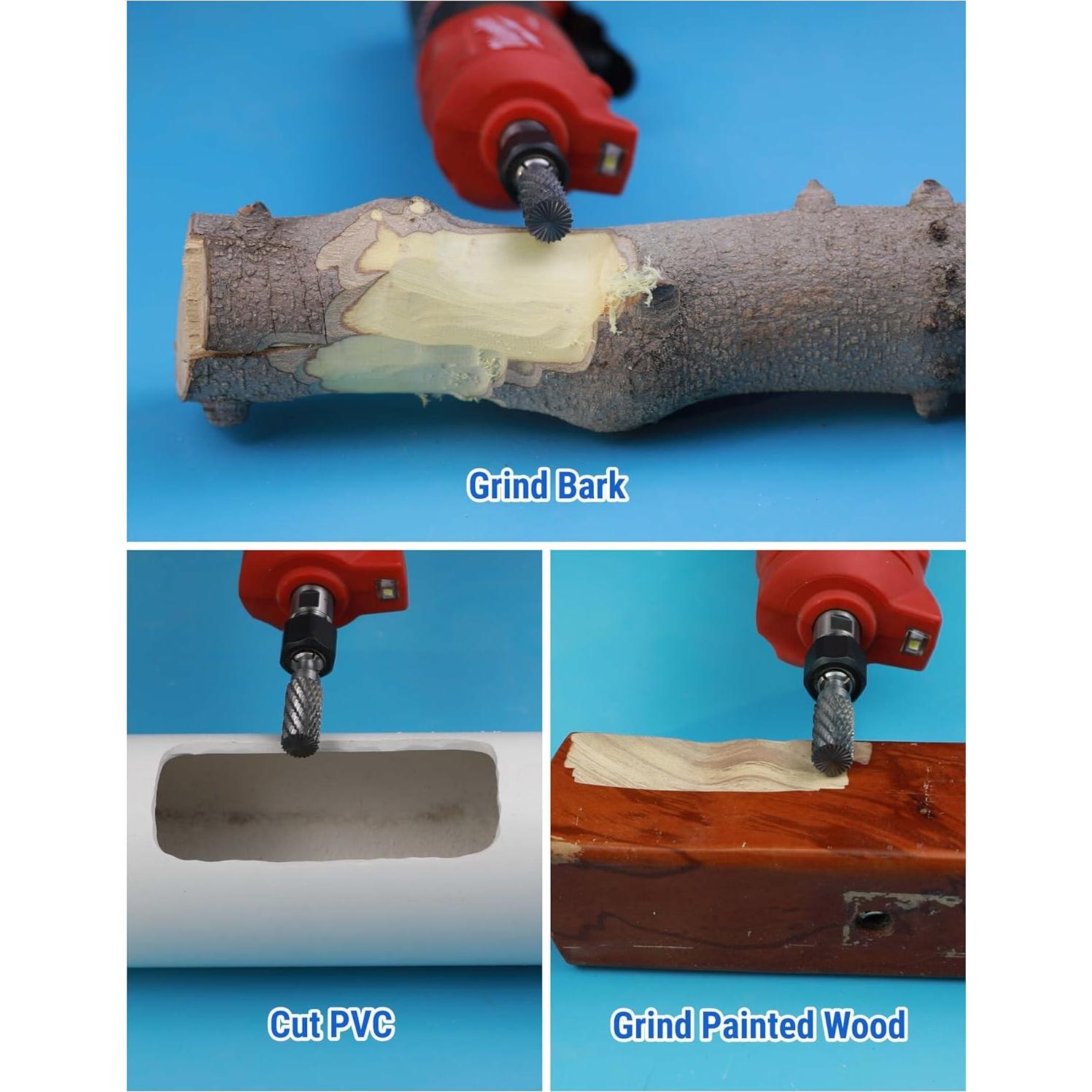 Juego de Fresas de Carburo Sworker 2 Pcs 1/4" Mango 12.7mm