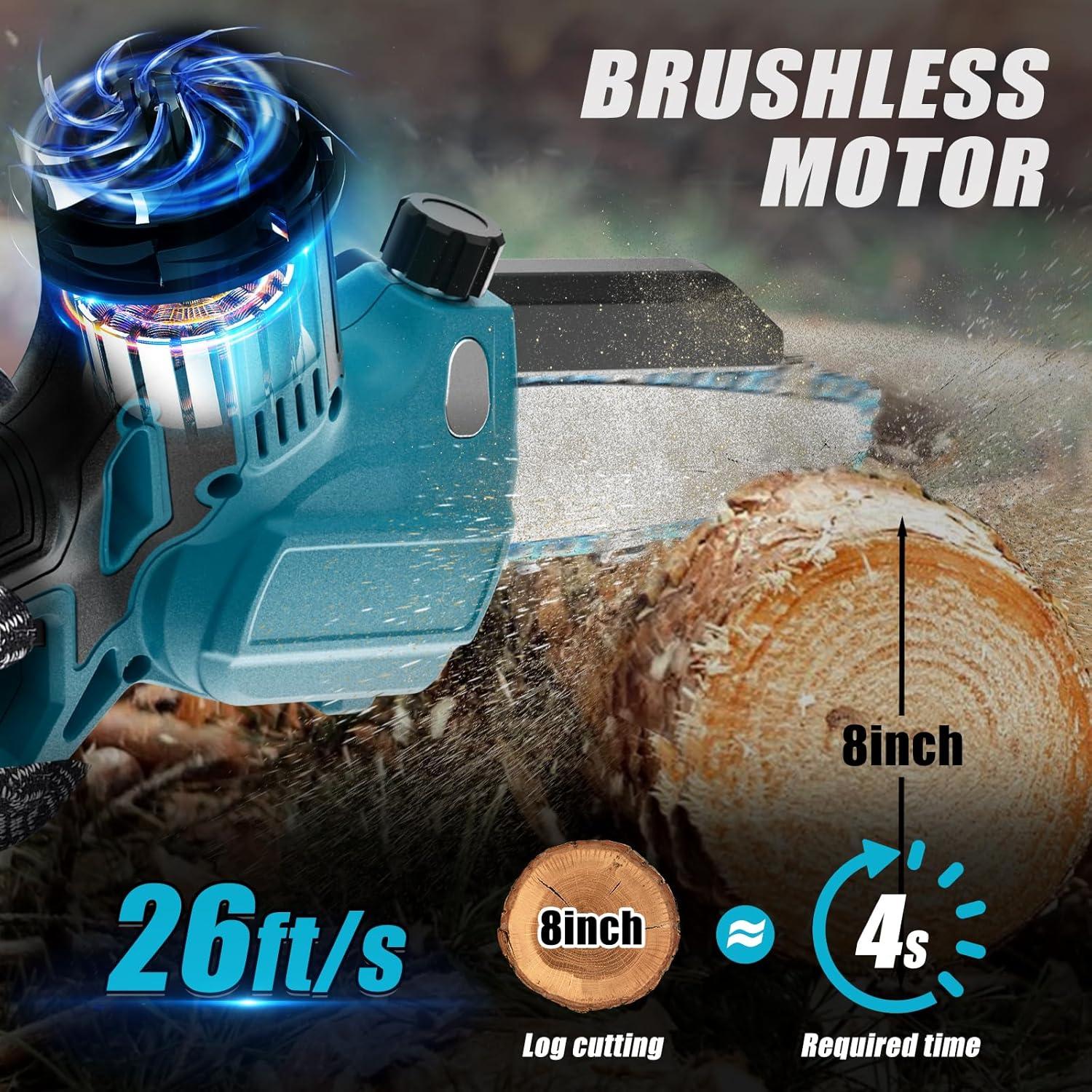 Sierra de Poste Inalámbrica LEZZYRUCK 8" Motor Sin Escobillas