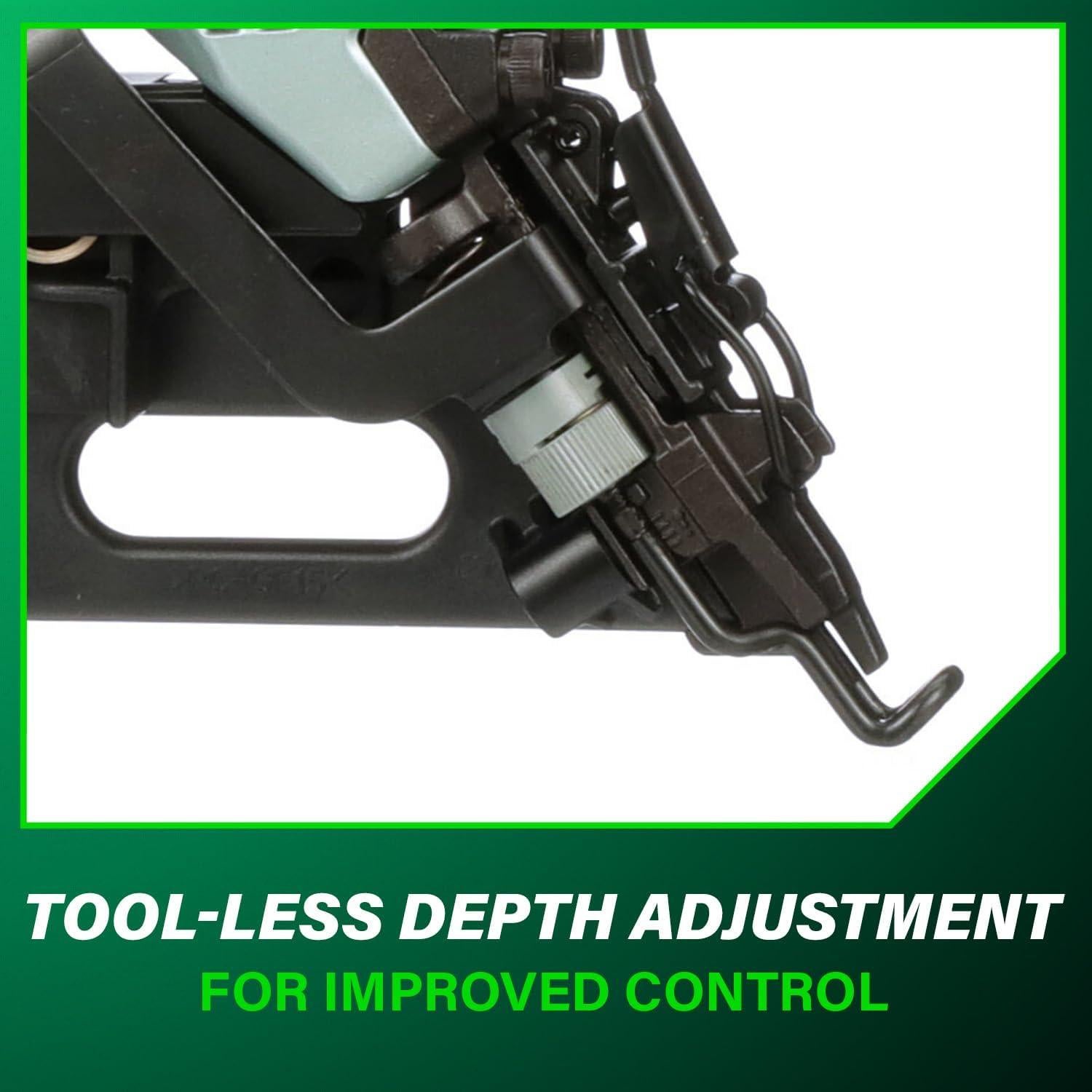 Clavadora Neumática Metabo HPT NT65MA4 15 Gauge 1-1/4" a 2-1/2"