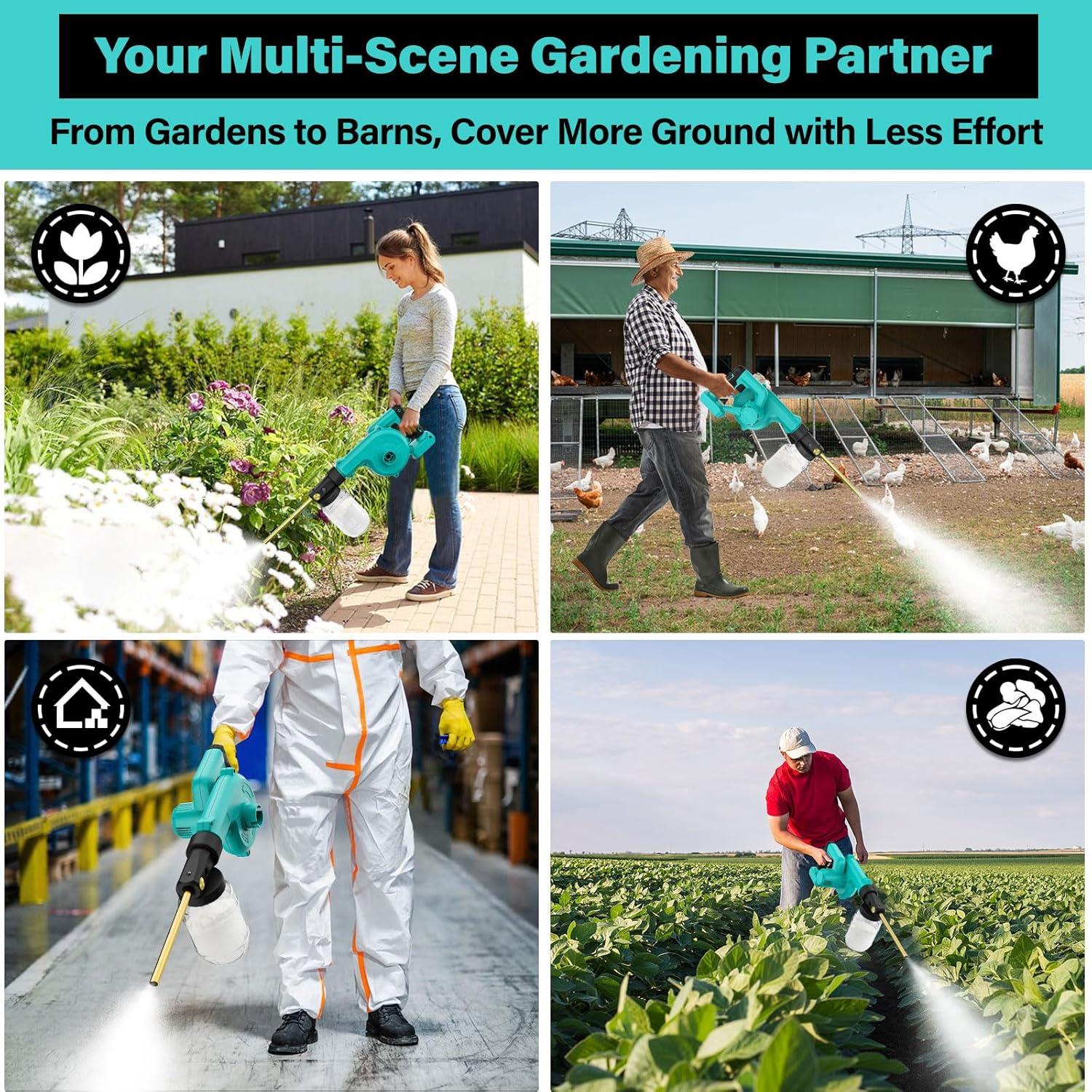 Duster Eléctrico Dinftin 1L Compatible Batería Makita 18V