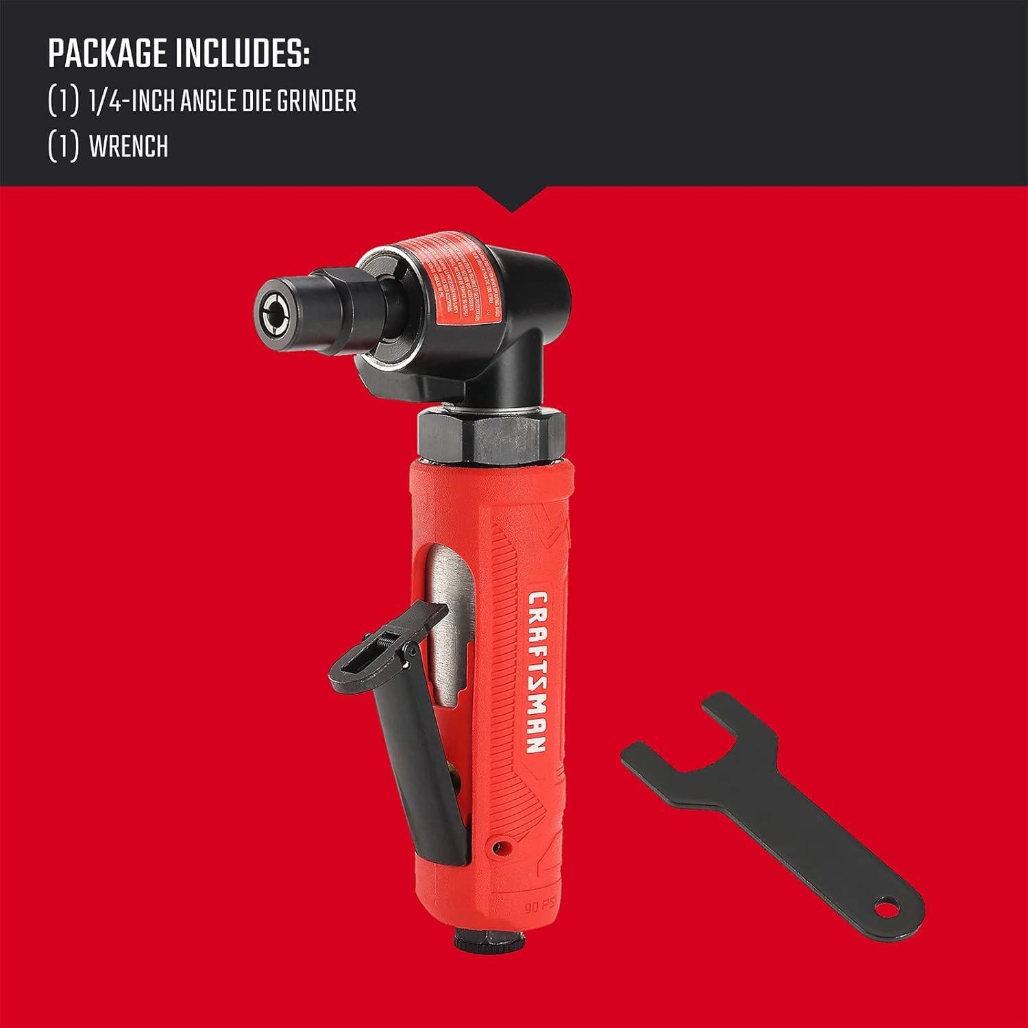 Amoladora de Ángulo CRAFTSMAN 1/4" 21,000 RPM Mango Ergonómico