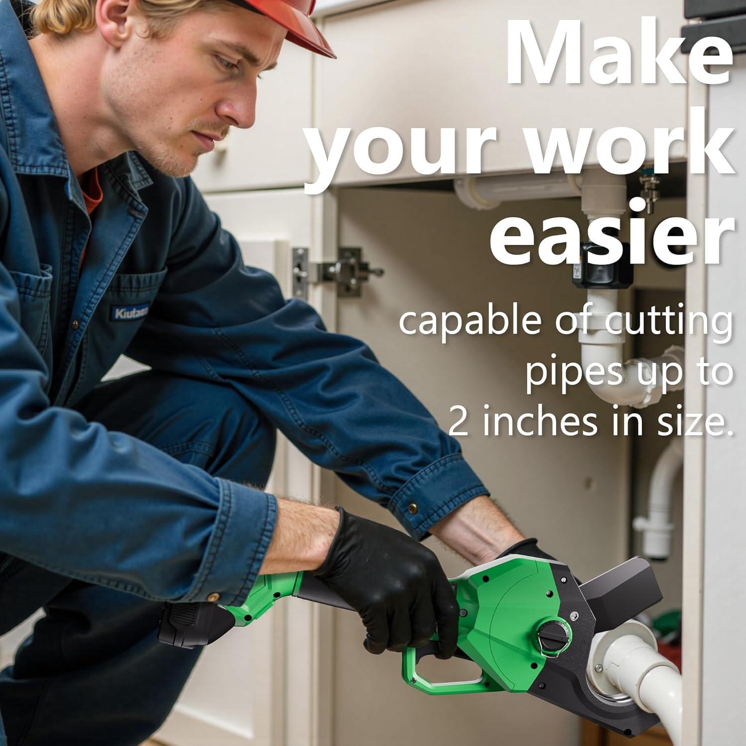 Cortador de Tubos Eléctrico NEXON 18V para PVC y Plástico