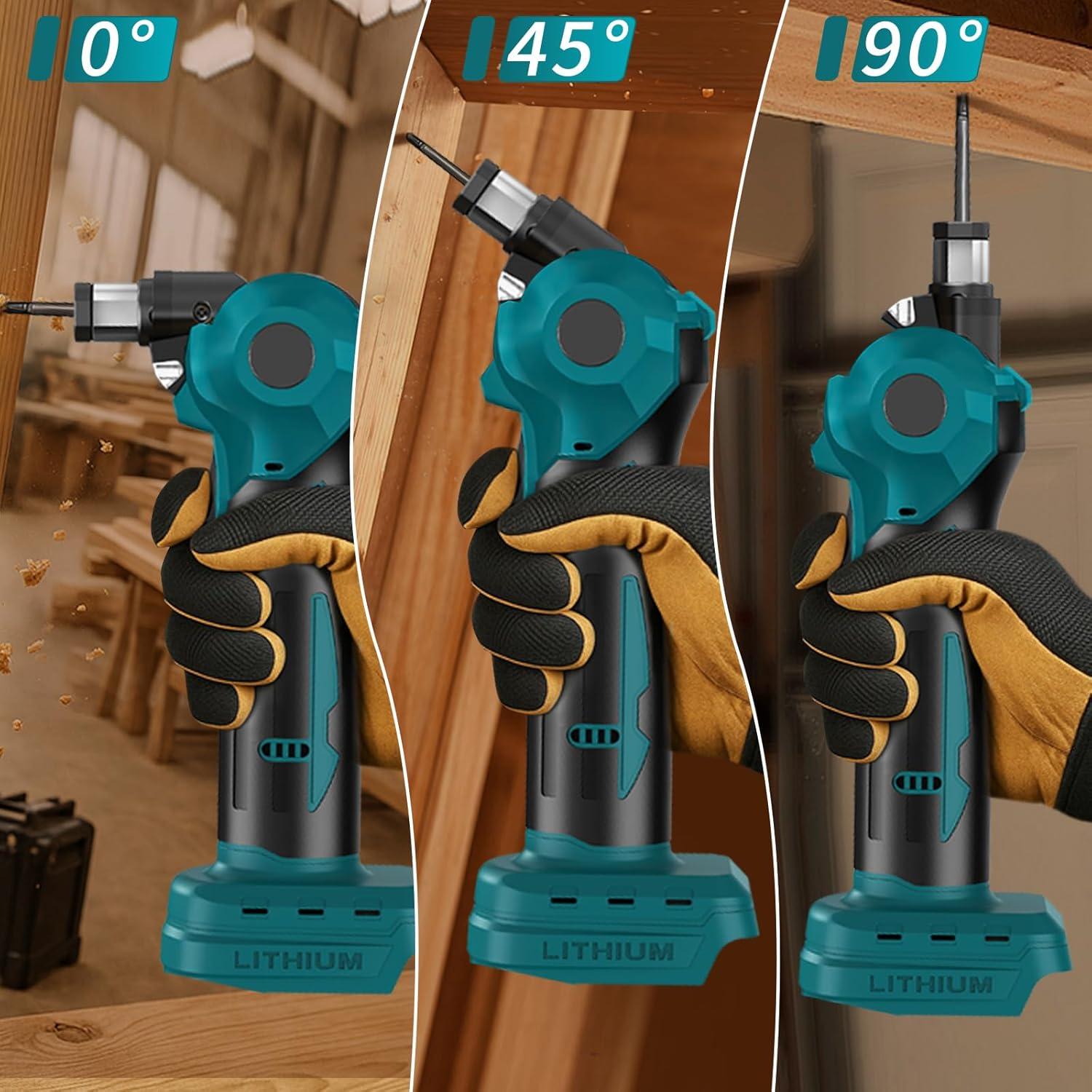 Martillo de Palma Inalámbrico MOBNCET 20V Ajustable 0-90°