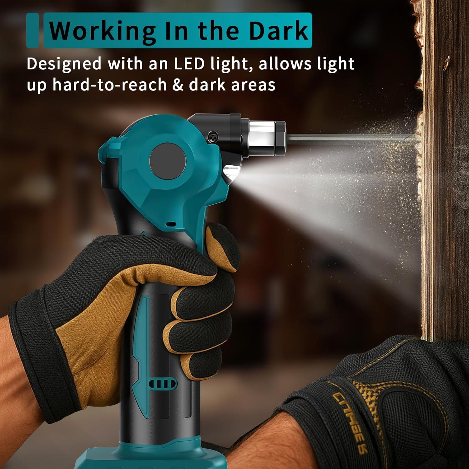 Martillo de Palma Inalámbrico MOBNCET 20V Ajustable 0-90°