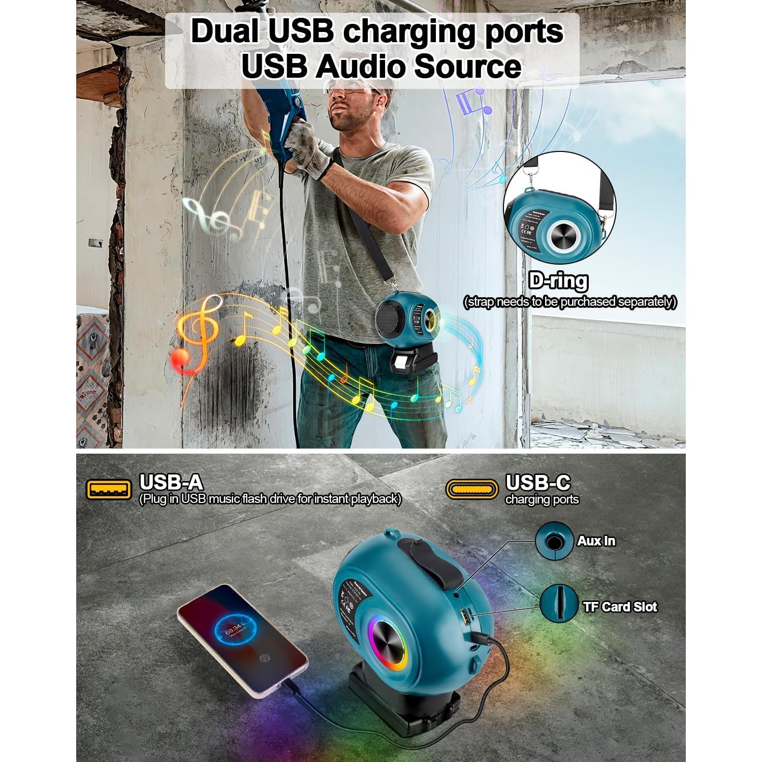 Altavoz Bluetooth Inalámbrico Adisipsoarin YXDZ-009 30W