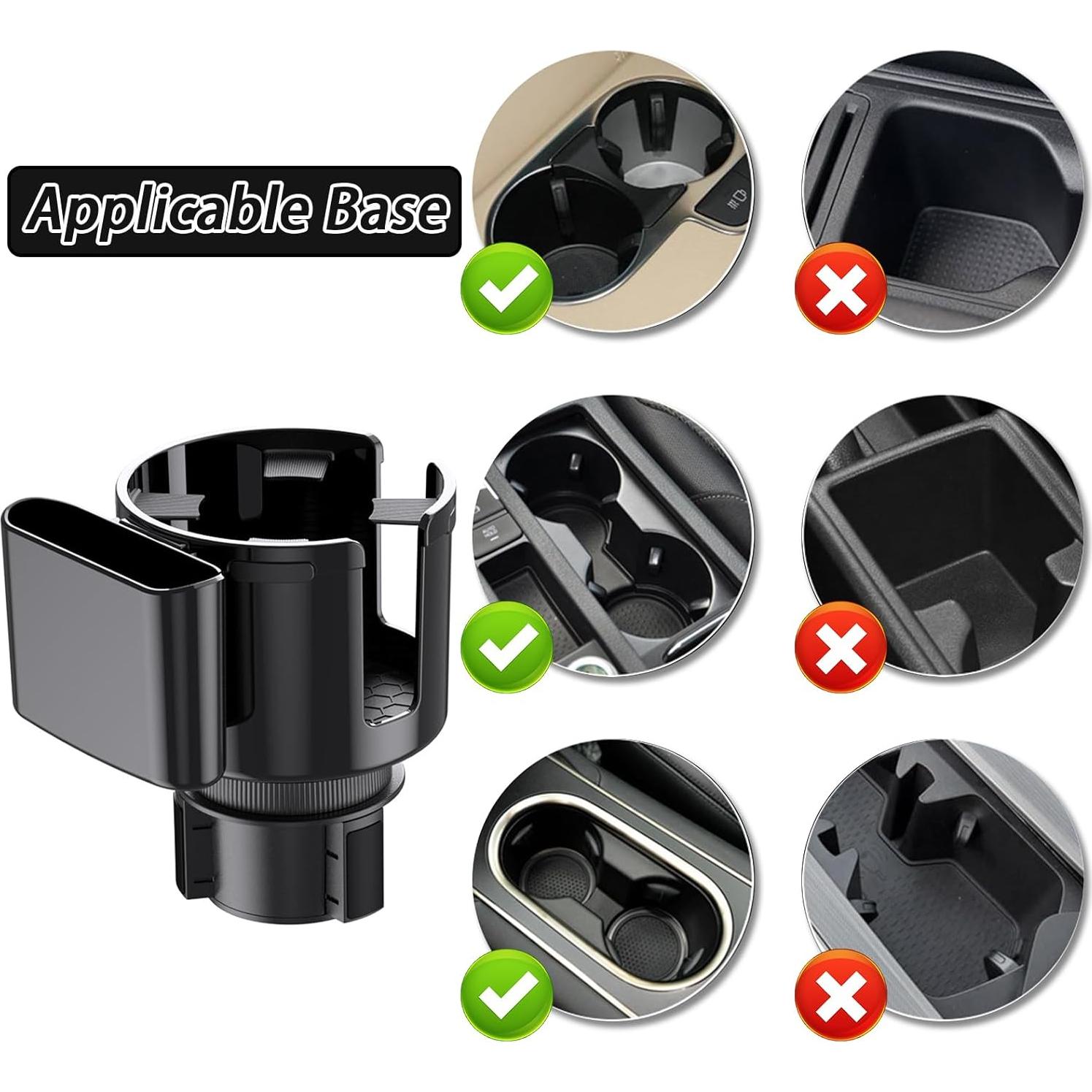 Adaptador Soporte para Taza y Teléfono Nayubo Negro 10.2 cm