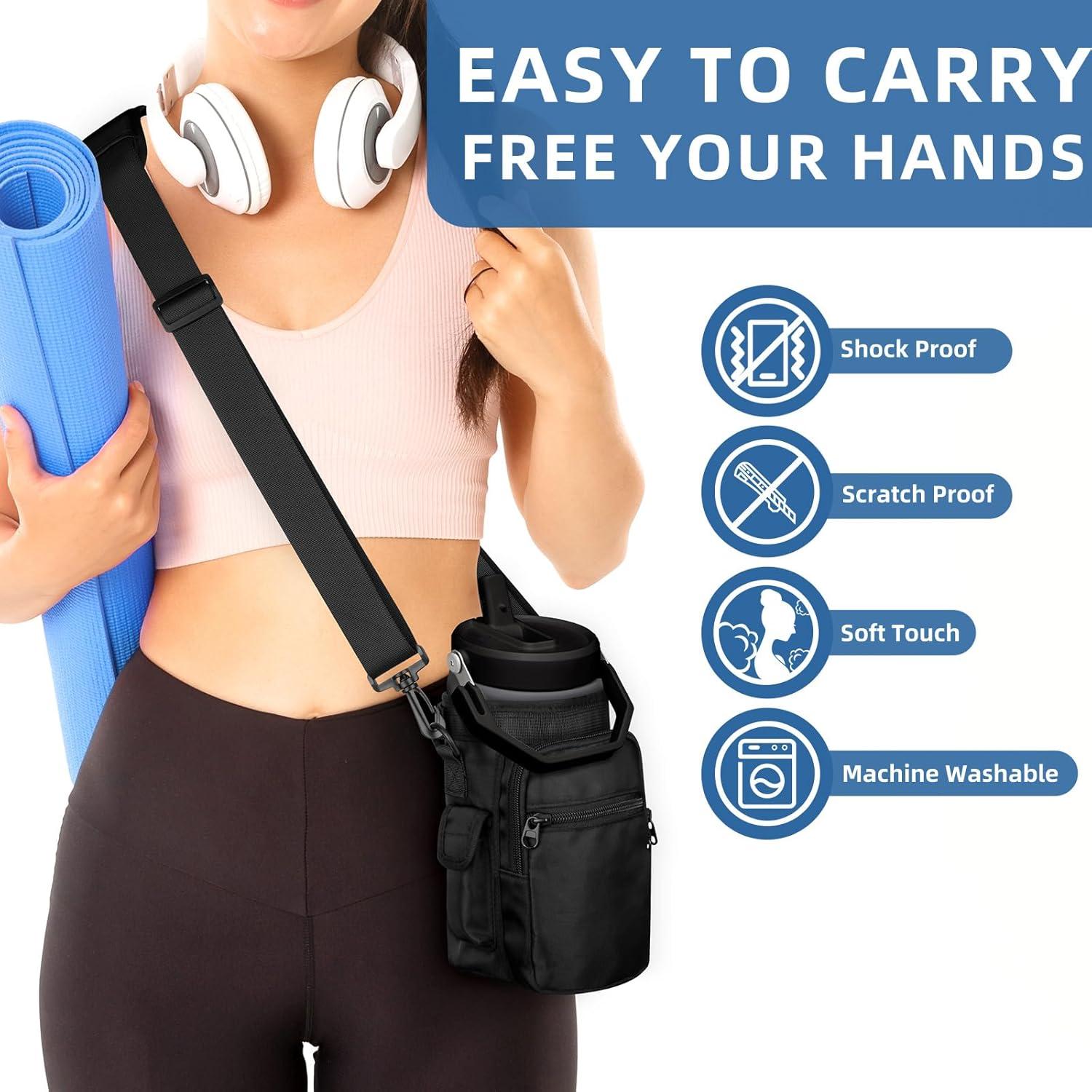 Bolsa Portabotellas de Agua Xxerciz 40oz con Bolsillo para Teléfono