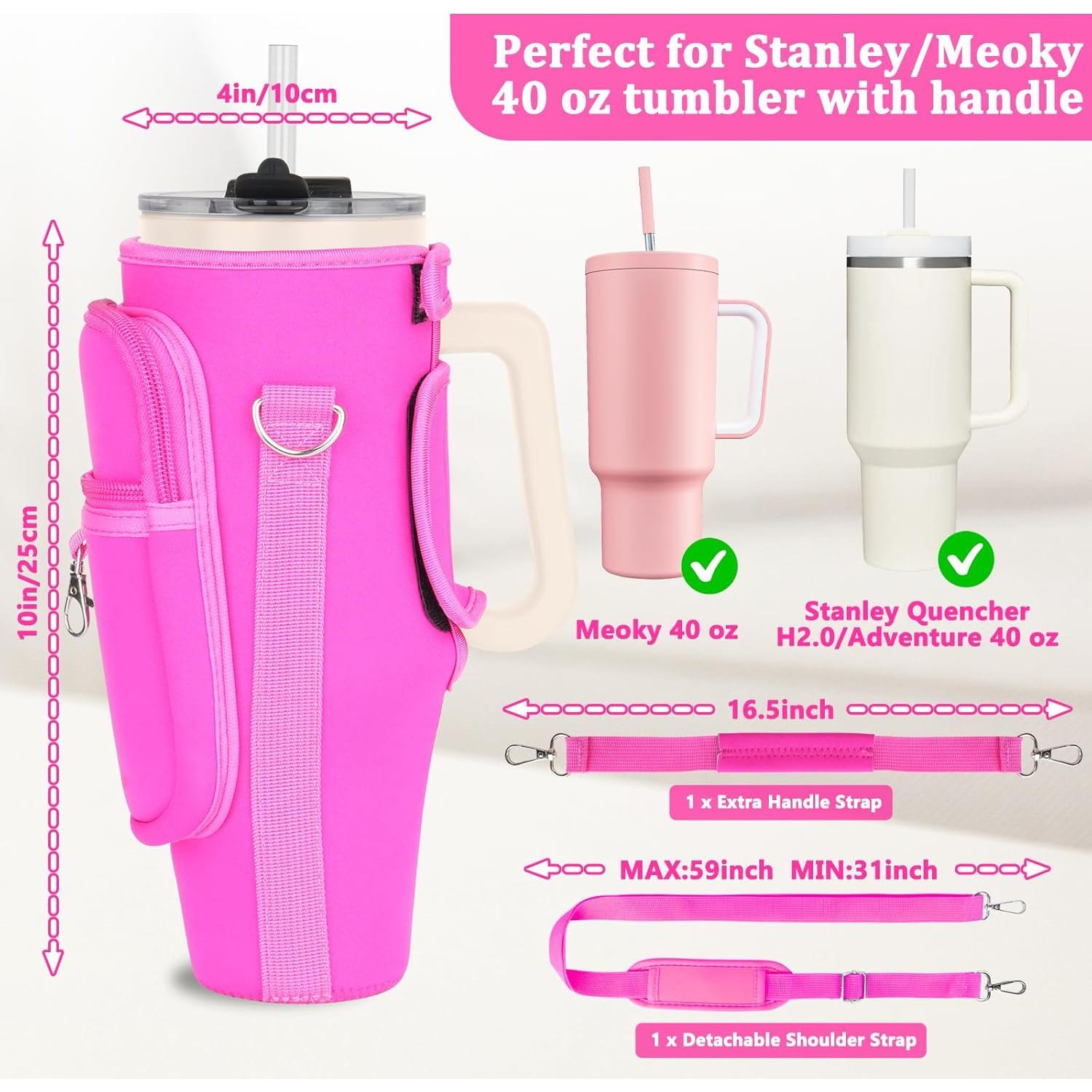 Bolsa Portabotellas de Agua Lefor Z 40 oz Neopreno Rojo Rosa