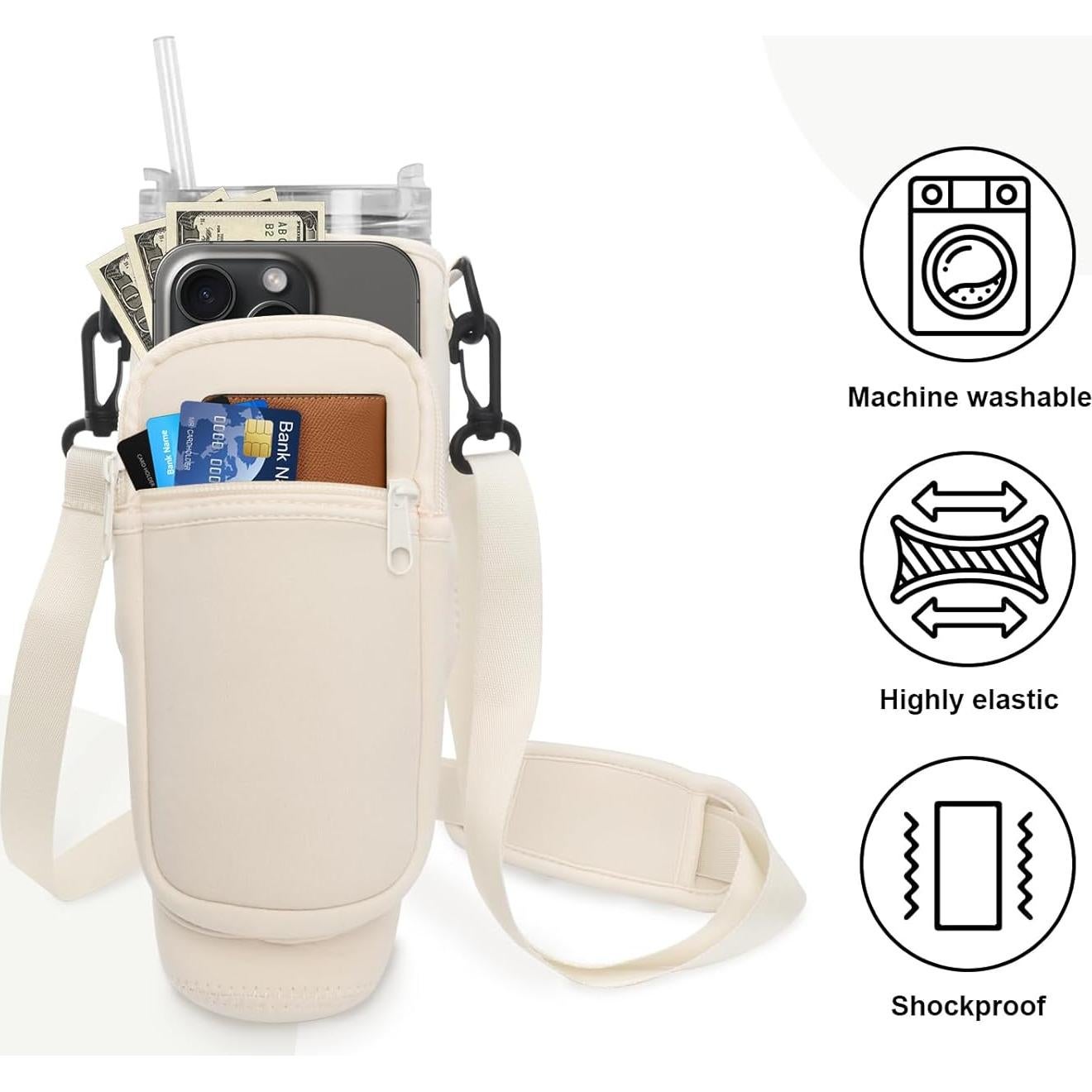 Bolsa Portabotellas de Agua Neopreno Miruchertter 24x7cm