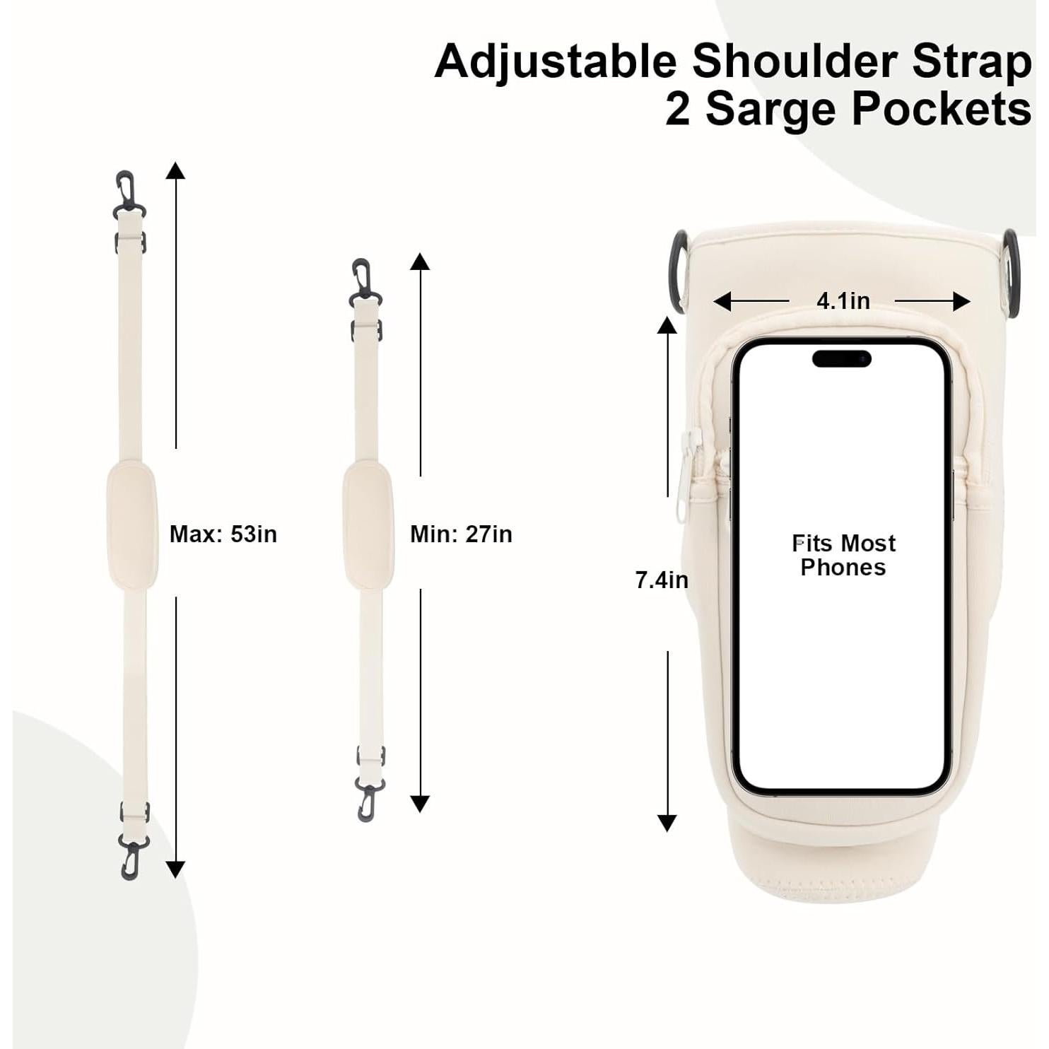 Bolsa Portabotellas de Agua Neopreno Miruchertter 24x7cm